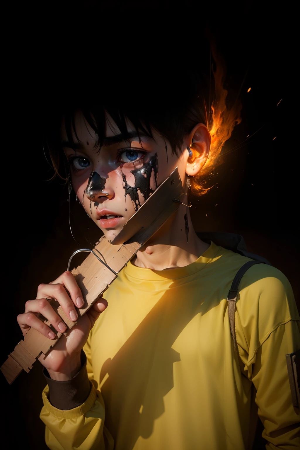 realistic face realistic i ultra 4k horror background
