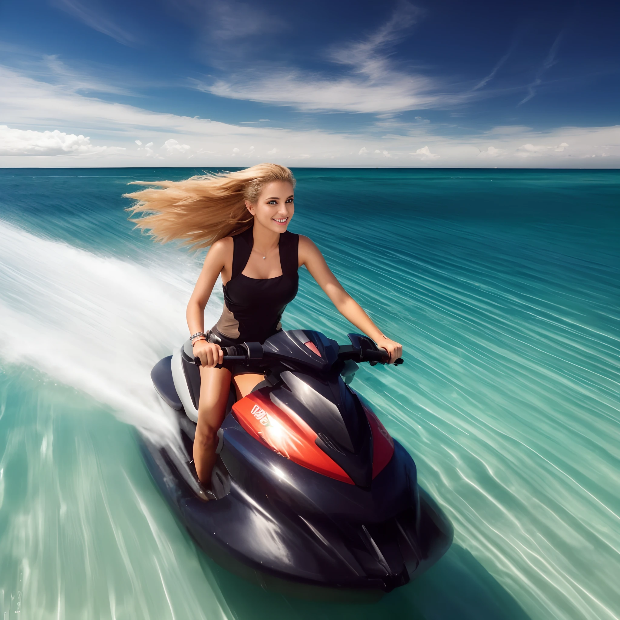 Mulher loira montando um jet ski no oceano em um dia ensolarado, Cavalgue o vento e as ondas, no oceano, obra de arte, Directed by: Kuno Veeber, Directed by: Derek Zabrocki, Desfoque de movimento extremo, karol bak uhd, horseback riding, Photo Session, Por Joseph Binder, Velocidade longa do obturador, panning shot, fotografia de alta velocidade, praia fotografia surreal, Foto RAW de uma paisagem, pequenos detalhes, fotorrealista, 
foto ultrarrealista,
 8k uhd, dslr, soft-lighting, 
alta qualidade, grain of film, Fujifilm XT3, 
obra-prima, Blonde woman top posing for a photo in a studio,
 mulher loira bonita, mulher loira, Blonde and attractive features,
 loira mulher jovem bonita, menina loira bonita, uma loira linda,
 Menina sexy com cabelo loiro longo, mulher loira nova, 
longos cabelos loiros e olhos grandes, modelo feminino bonito, 
cabelos loiros e olhos grandes,
 sorrindo, calcinha preta pequena, anjo, 
obra-prima, melhor qualidade, alta resolução: 1.4), 
1girl, anjo, textura dos poros da pele, cabelo loiro, HD, fotografia, filme, 
cinemactic, corpo inteiro, realista, (8k, foto RAW, melhor qualidade, obra-prima: 1.2), 
(realista, foto-realista: 1.33), melhor qualidade, olhos detalhados azuis,
 bonito,detailed hands, pes detalhados, natural  lightting, profundidade de campo, 
grain of film, pele enrugada,
 sharp looking portrait,pernas detalhadas e realista de uma mulher,
 Detailed and realistic hands of a woman, 
mulher sorrindo, sorriso lindo.