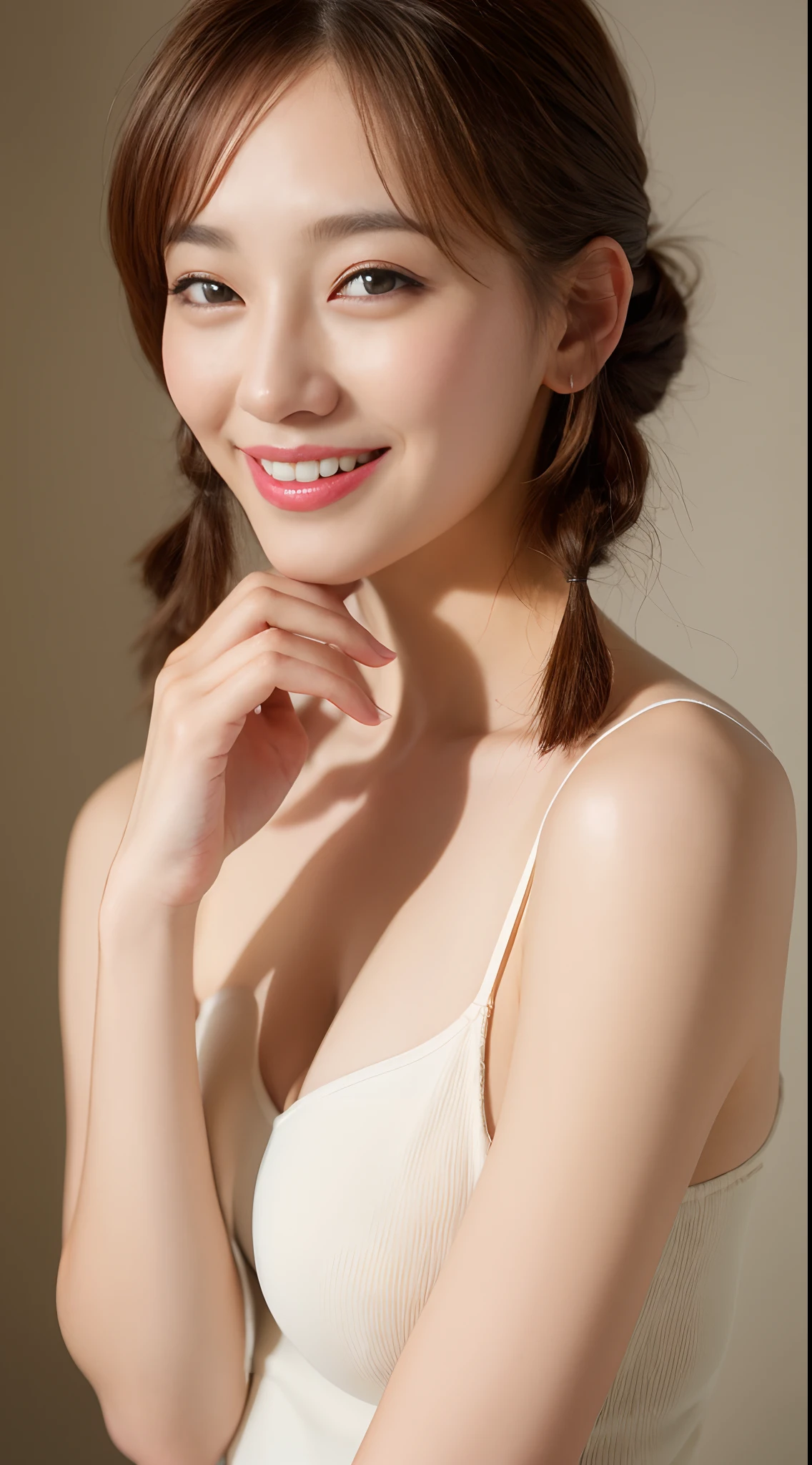 ((Best Quality, 8K, Masterpiece: 1.3)), 1girl, Slim Abs Beauty: 1.3, (Hairstyle Casual, Big Breasts: 1.2), Dress: 1.1, Super Fine Face, Delicate Eyes, Double Eyelids, Smile, Home