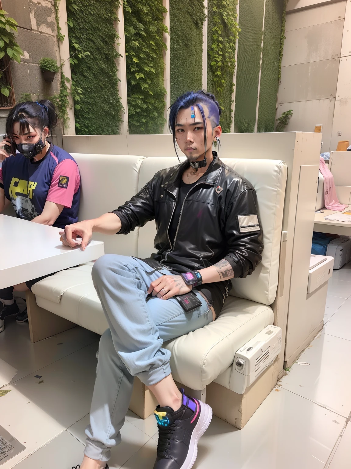 Change only cloth into cyberpunk style