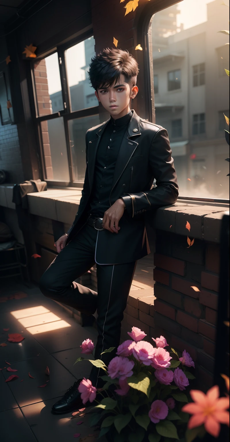 Change this background cyberkpurk . Hansome boy. (realistik 4k) --v4
