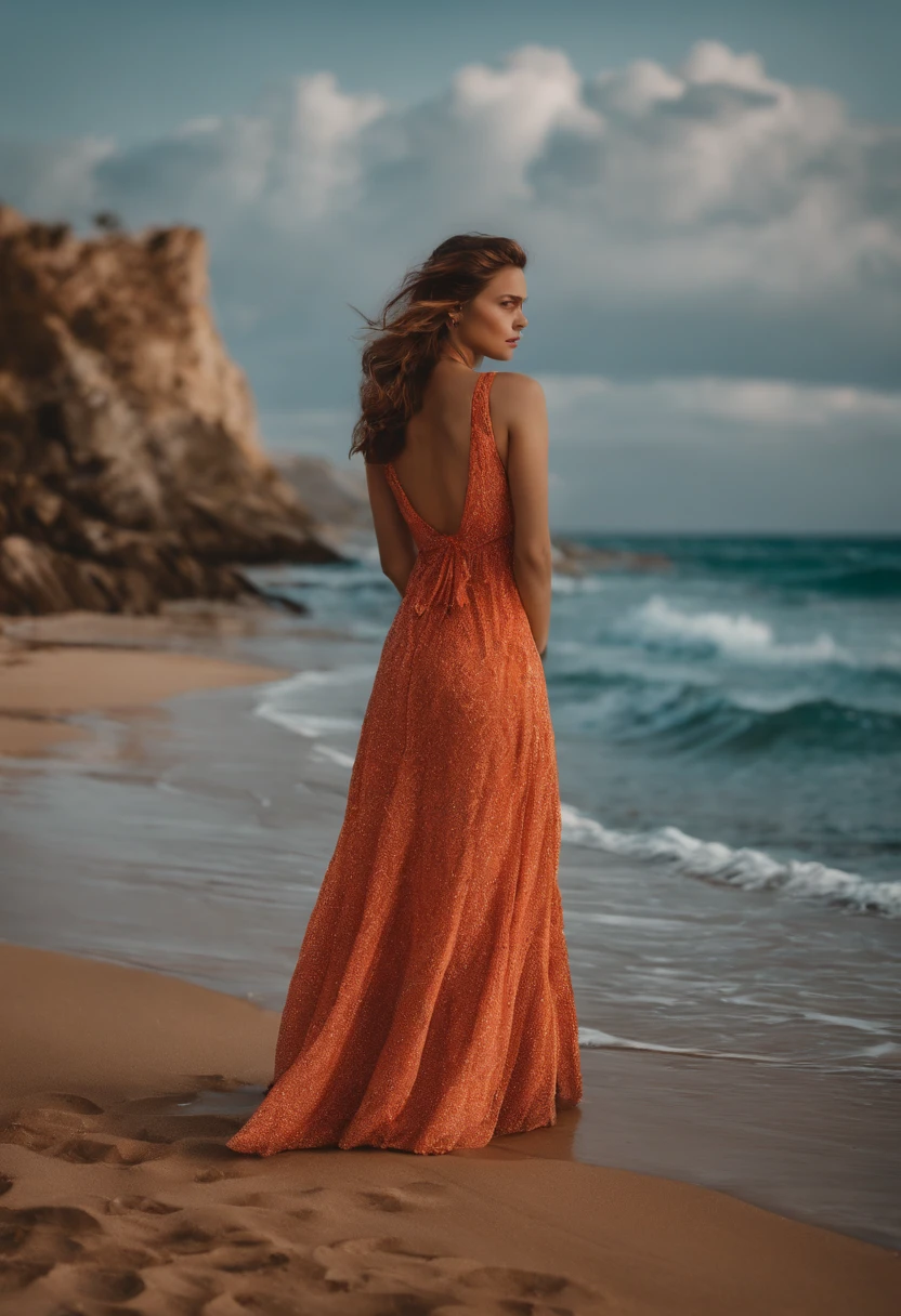 the same girl in the beach