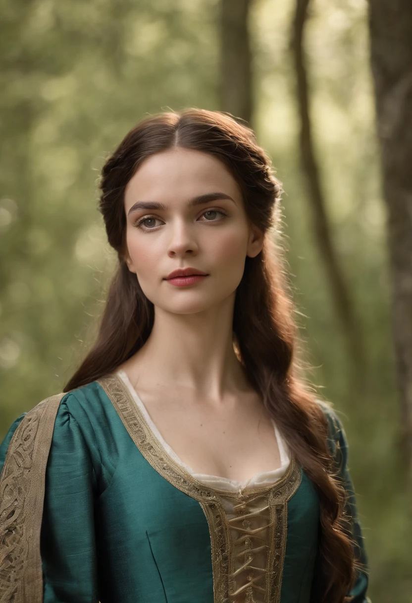 (((uma ferida avermelhada profunda atravessa sua bochecha esquerda))) tez justa, mulher em torno de 19 anos, cabelos brancos naturais, olhos verdes distintos, vestindo kohl, slender and graceful, Beautiful, luz de velas em um ambiente medieval, Ultra sharp focus, tiro realista, roupas femininas medievais, cores tetradicas (cicatriz:1.4)
