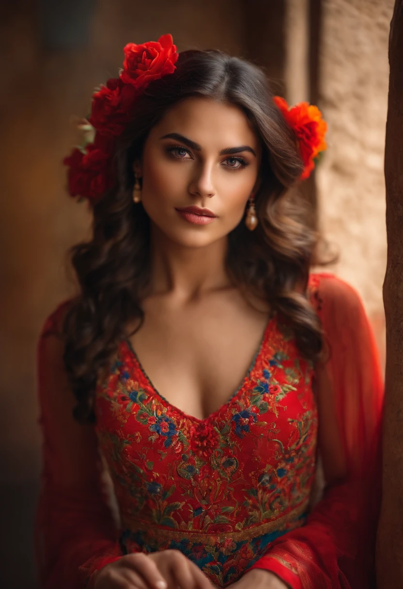 Spanish girl in a portrait model shoot
