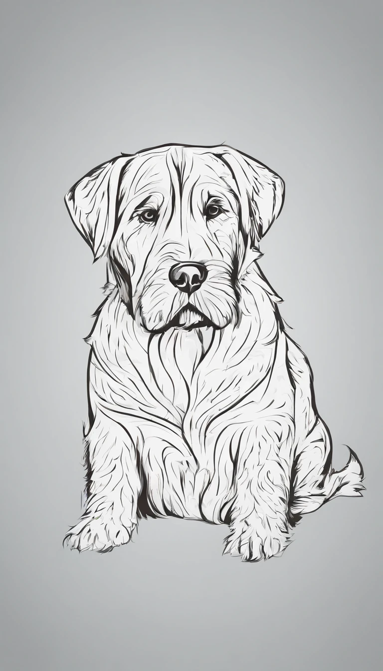 one dog, minimalista