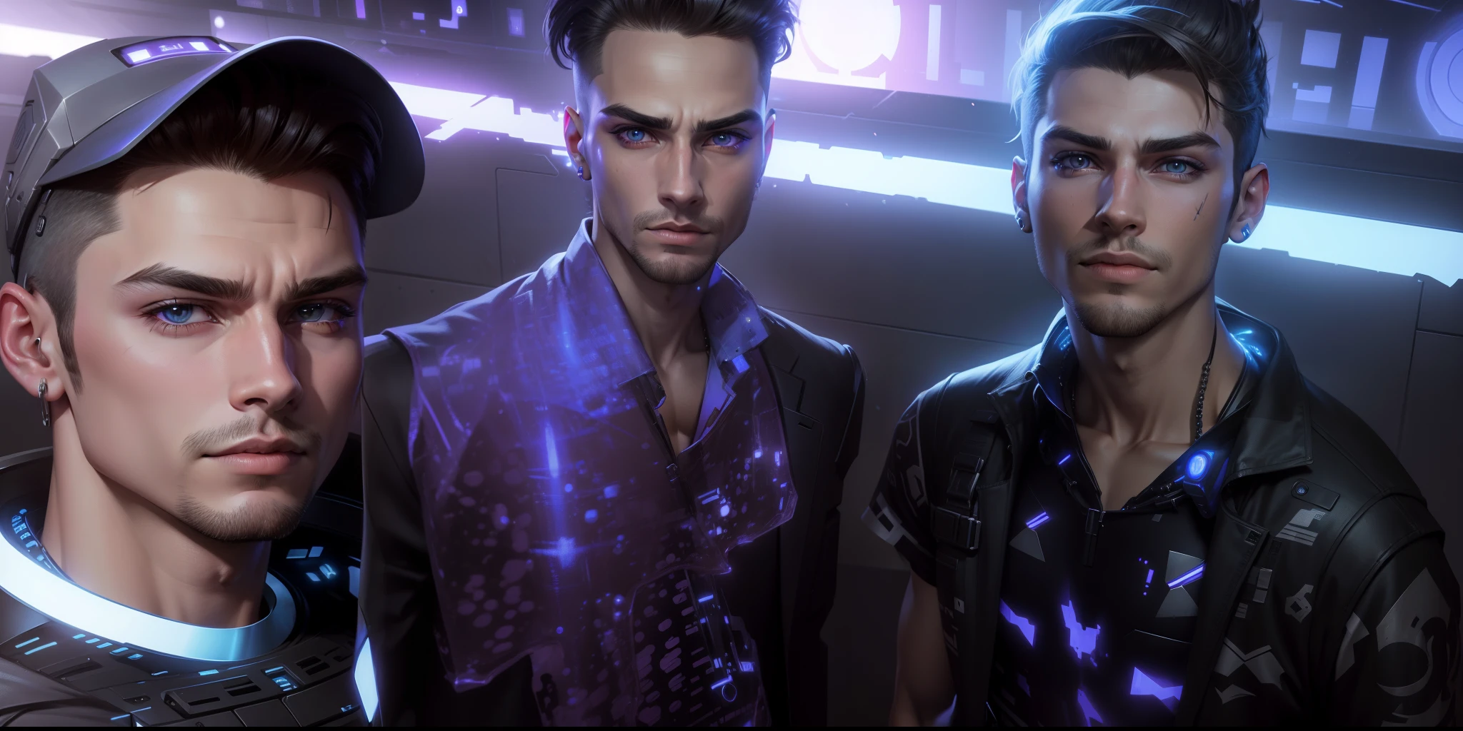 Change background cyber punk handsome boy, realistic face, 8k ultra realistic