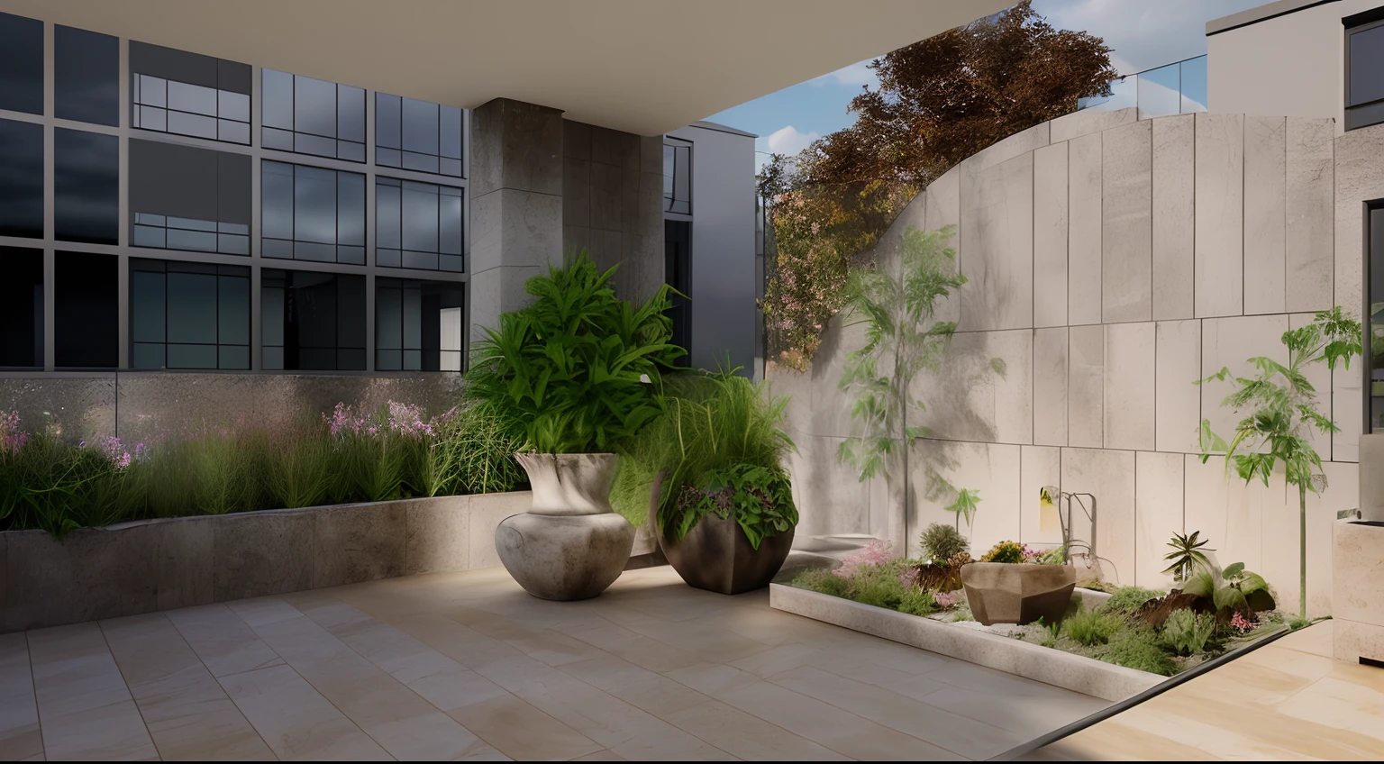 there is a luxury garden in it, daytime, realistic, wide angle, (( render vray )), cloudy sky, morning, sunlight, European plants, render, spring light, detailed, modern style, clear image, glasses, high reflection,

RAW photo, (high detailed skin:1.2), 8k UHD, DSLR, soft lighting, high quality, film grain, Fujifilm XT3
