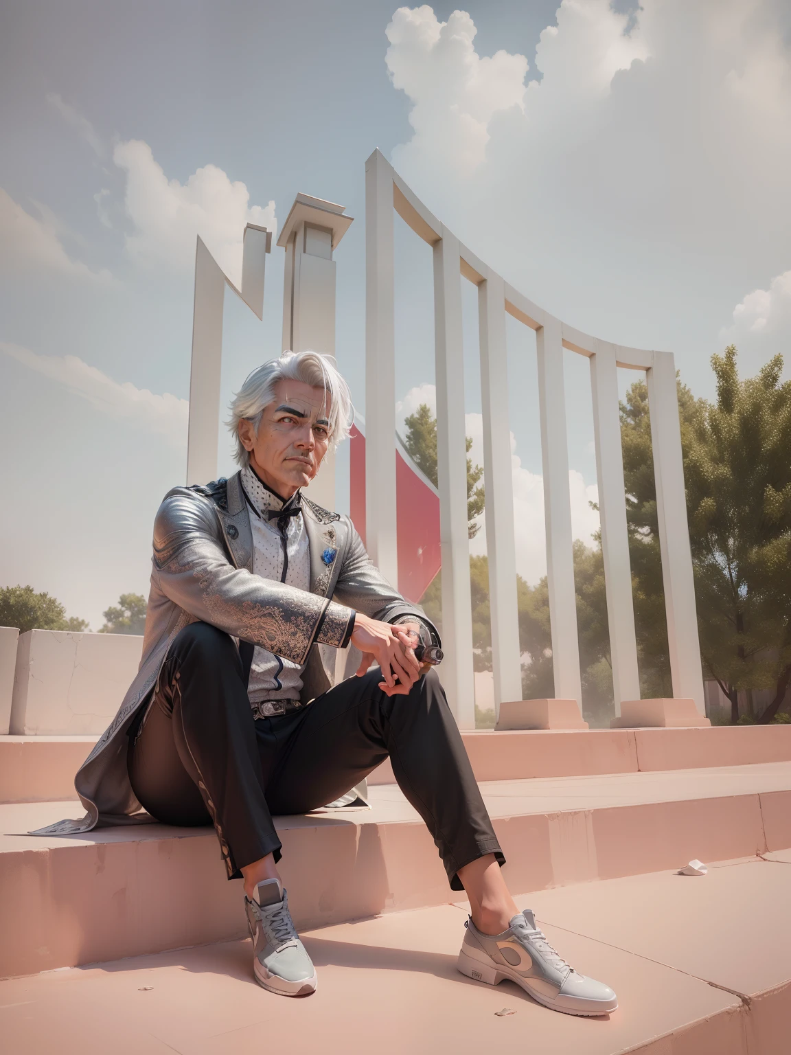 An old gray-haired magician casts a super spell , photo, Masterpiece, Realistic, 真实感, photo realism, High contrast, photorealistic digital art is trending on Artstation 8k HD HD, Detailed, realisti, detailed skin texture, Ultra-detailed, Fittings, beste-Quality, extra high resolution, (Photorealistic: 1.4),, hight resolution, Detailed,cyberpunk photo, abrupt repetition, Nikon D850 Film Stock Photo 4 Kodak Portra 400 camera with F1 lens.6 Rich colors, hyper realistic texture, Impressive lighting, Unreal quality on the ArtStation Cinestill 800