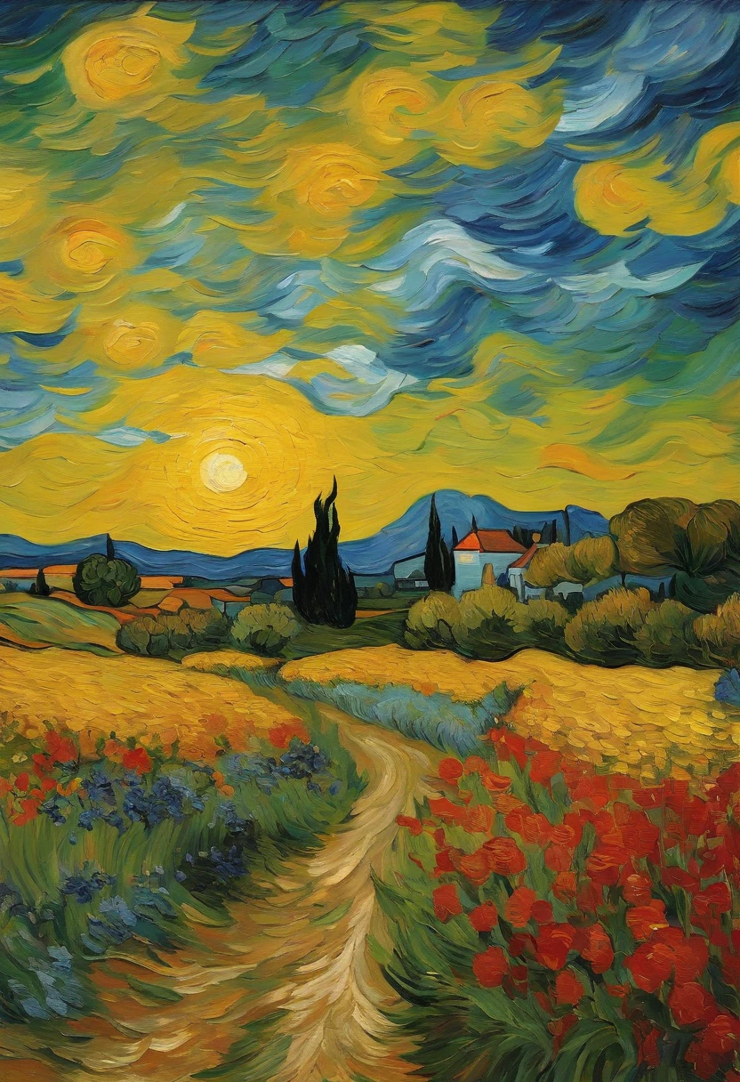 Van Gogh,masterpiece,himawari,large scene