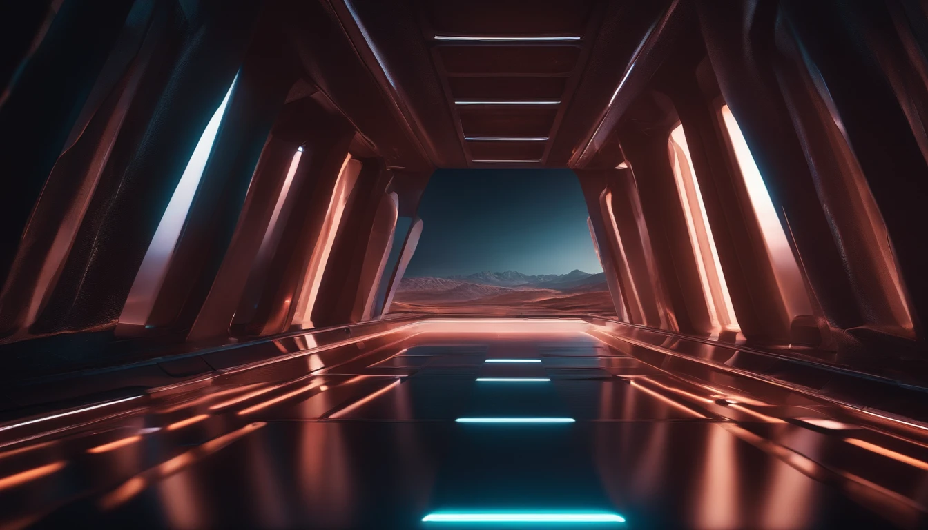 futuristic scene, Abstract simplicity style,Deep scenes,Background image,