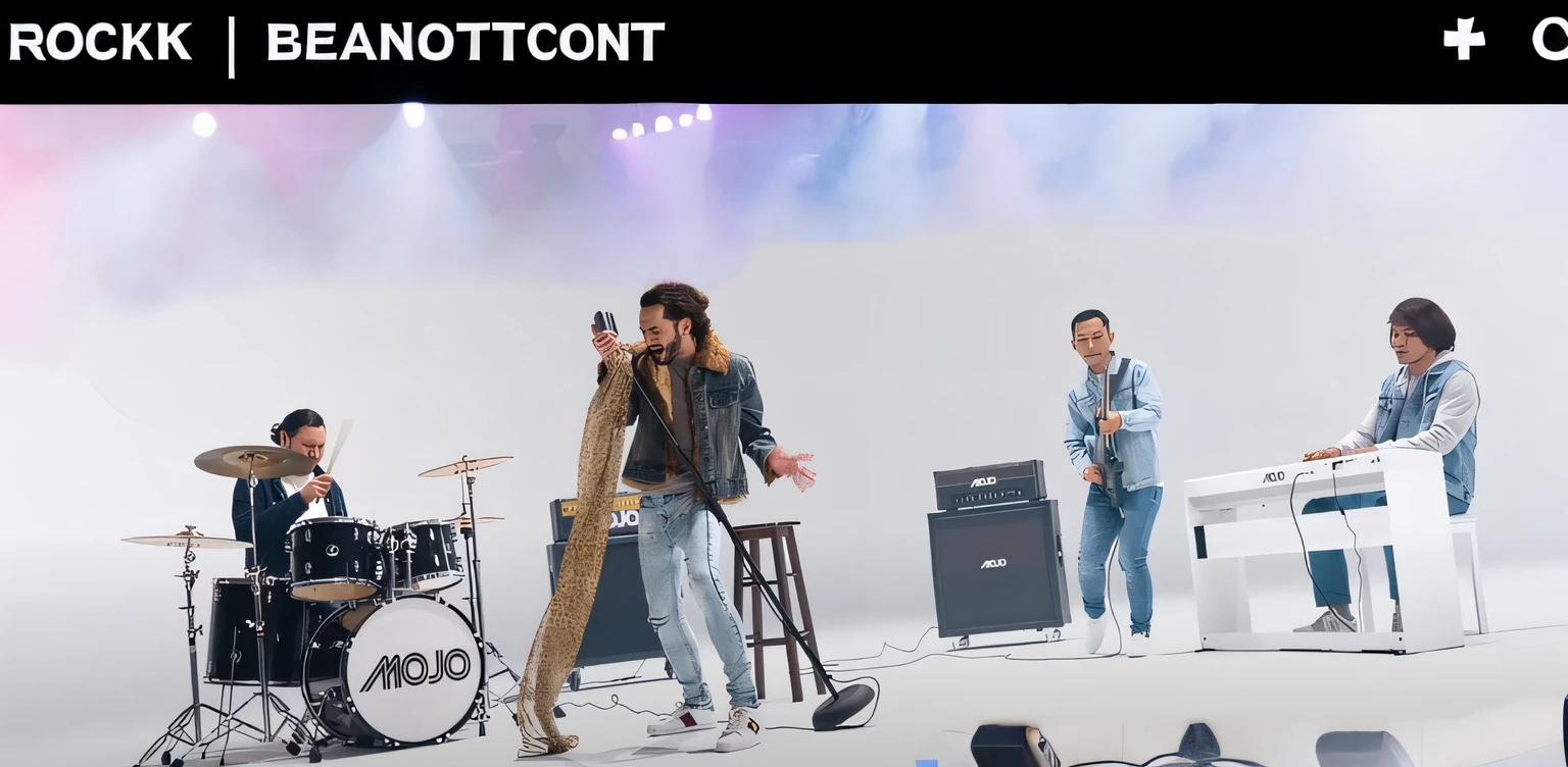 rock band performing in concert.