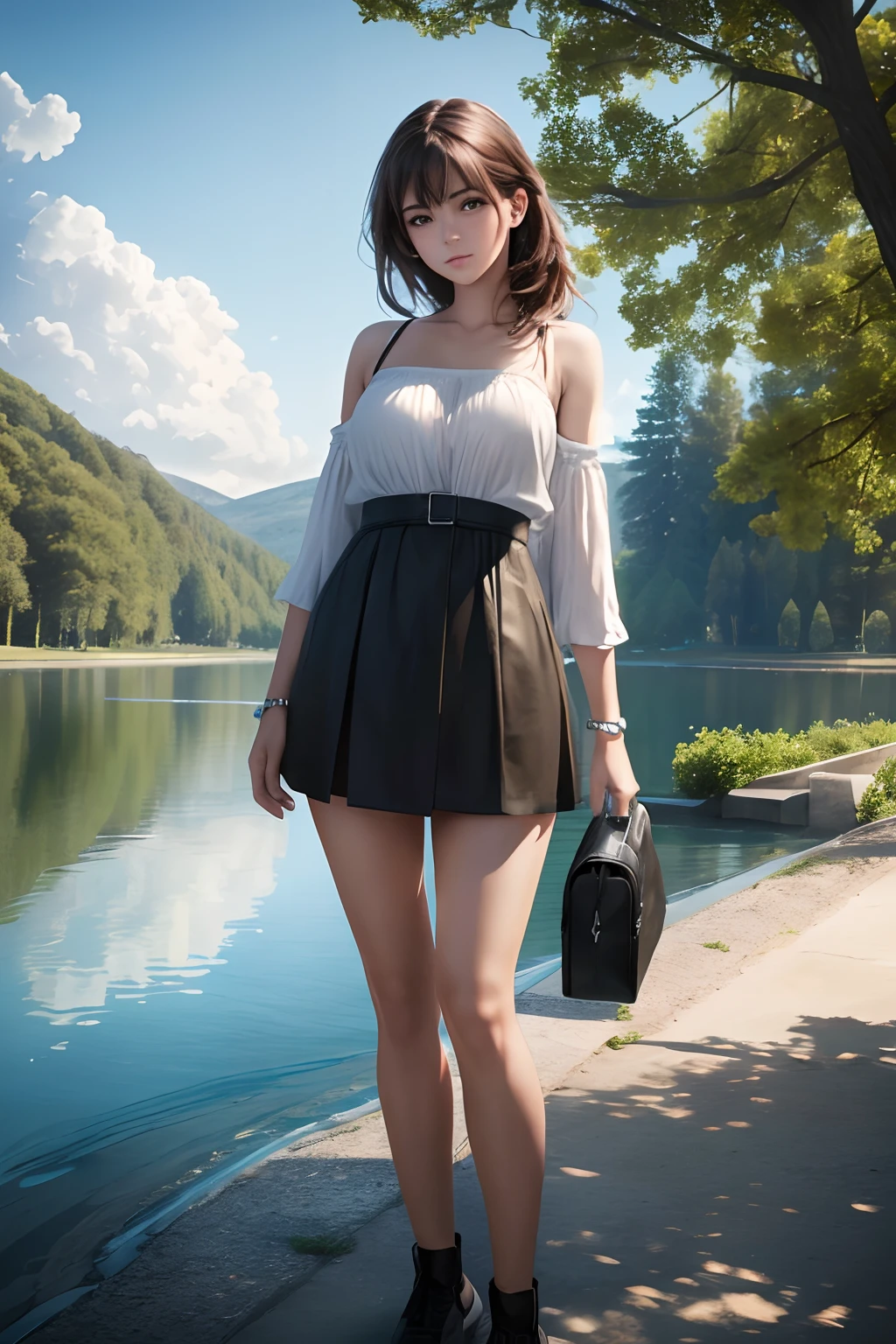 best quality, ultra high res, (photorealistic:1.4), 1girl, masterpiece, outdoors, full body,