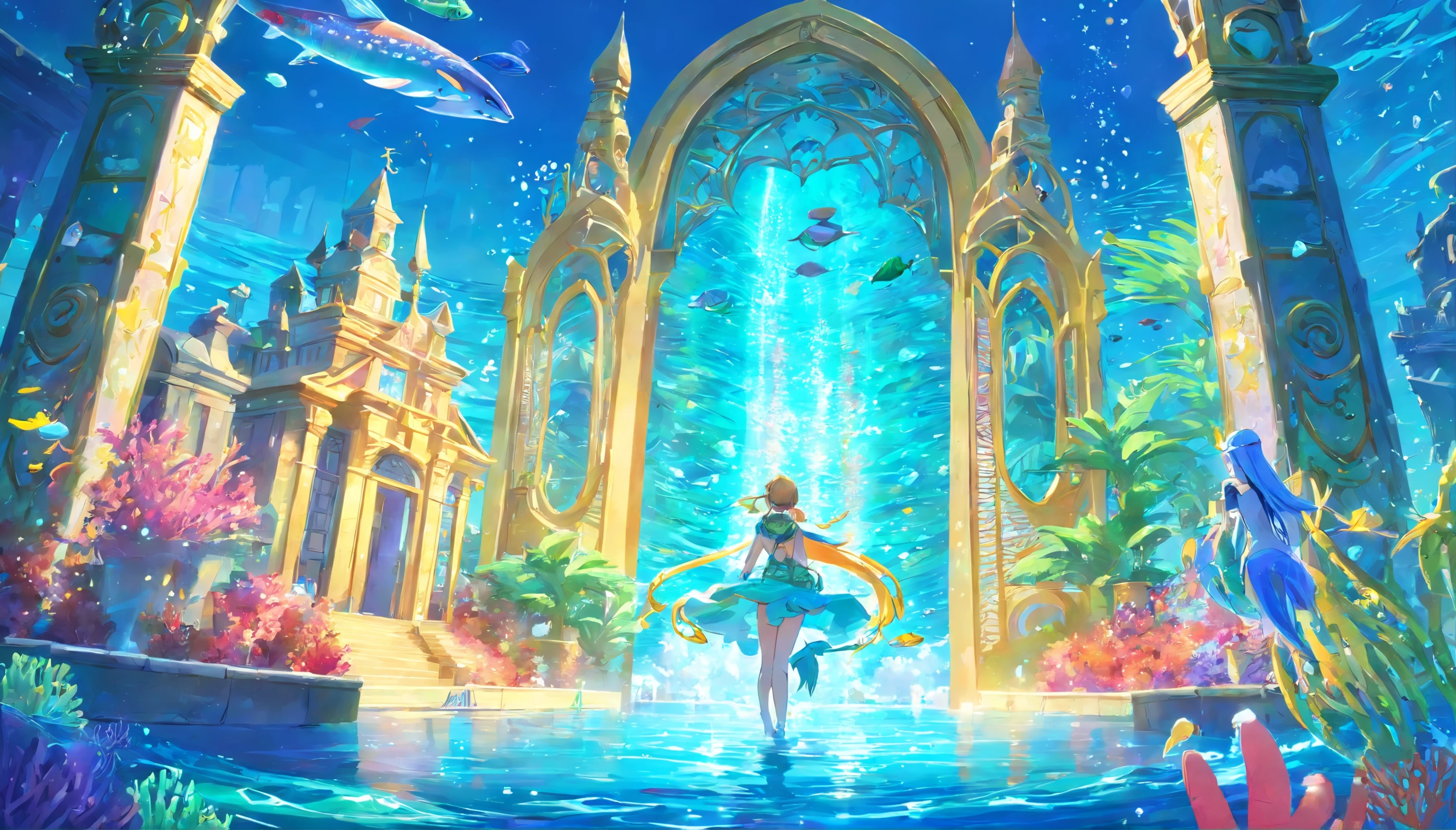 Under the sparkling ocean,Hidden is a stunning underwater metropolis,The name is Marysfia (Marysfia)。Its ethereal beauty is beyond imagination,The glittering rainbow coral structure and the magnificent transparent crystal dome sparkle like a jewel。Marisfia (Marysfia) It is a sacred place full of wonder and charm,Appeal to all who dare to go deep into its depths。
In this aquatic paradise,The delicate balance between nature and ingenuity flourishes。Swarms of live fish weave intricate patterns in rainbow-colored streams,Bioluminescent creatures illuminate the night with a mysterious light。Elegant gardens adorn the streets,Swaying seaweed and brilliant flowers,Harmonizes with the rhythmic ebb and flow of ocean tides。
The inhabitants of Marisfia are a variety of creatures from the depths of the ocean,They live in harmony。Mermaids with fluttering tails dance in the streets,Melodious singing blends with the waves of whispering。Creatures shining with ethereal light skim the city,They are the guardians of the underwater kingdom。Ancient intellectual scholar,With bright eyes,Discover the mysteries of the depths of the ocean,Find wisdom ahead of time。
Located in the heart of Marisfia,A magnificent hall made of milky white shells is home to a Presbyterian church – a group of intelligent mermaids gather,It is responsible for guiding the fate of this metropolis。Their decisions shape the future of cities,Ensure its prosperity,and maintain a delicate balance between their world and changing ocean currents。
In addition to the charm and tranquility of Marisfia,and the steely determination to protect their beloved city from external threats。Mermaid warriors wear gleaming armor forged from shells,Harnessing the power of ocean magic,It is the guardian of their kingdom。Its elegant movements hide unparalleled power,This is honed through rigorous training and unwavering dedication。
Stumble upon Marysfia (Marysfia) Visitors will be in awe and marvel at the breathtaking views。Through car