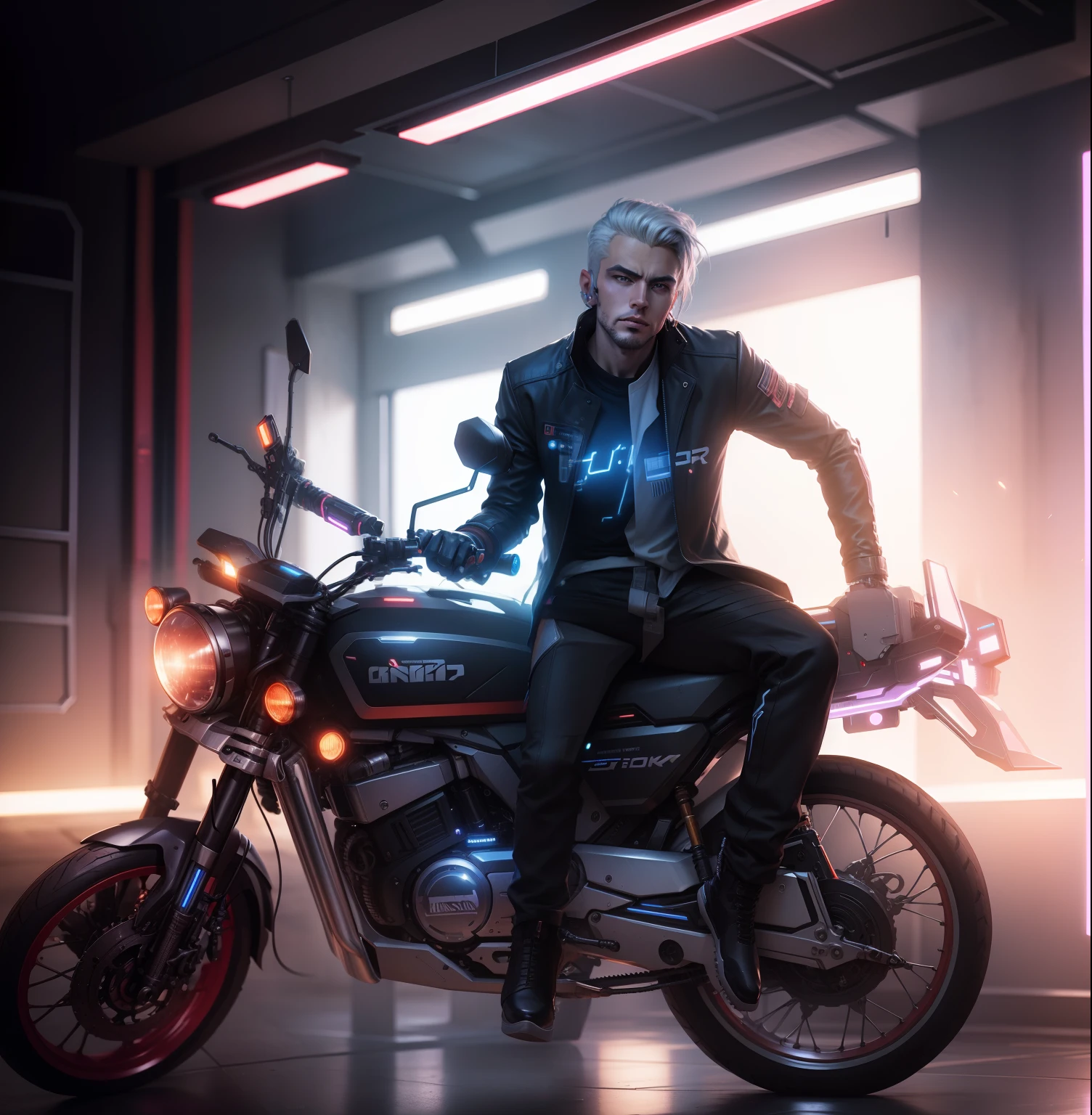 Cyber punk,8k,handsome, realistic