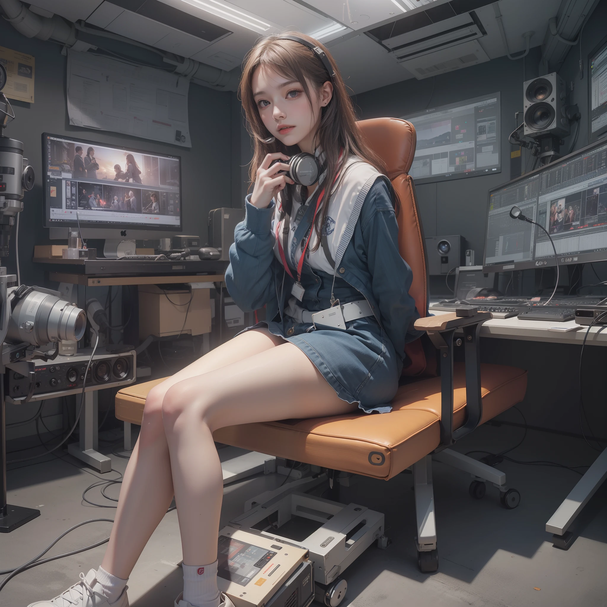 masutepiece, Best Quality,(masutepiece) , (Best Quality) , (reality: 1.3) , Photorealistic, Octane Rendering, (Surreal: 1.2) , Perfect features,
Modern Daily, (High School Girl Anchor Blush Live 1.5) , (Hands between legs 1.5) , Slight shaking, Recording, camera, Live broadcasting equipment, (Electronics 1.2),(Live Electronics Broadcast Room 1.5),(maturefemale),
Original, highly detailed wallpaper, very detailed illustration, (1 girl) ,(The best lighting) , (super complex details) , 4K unified, (super-detailed CG: 1.2) , (8K: 1.2),