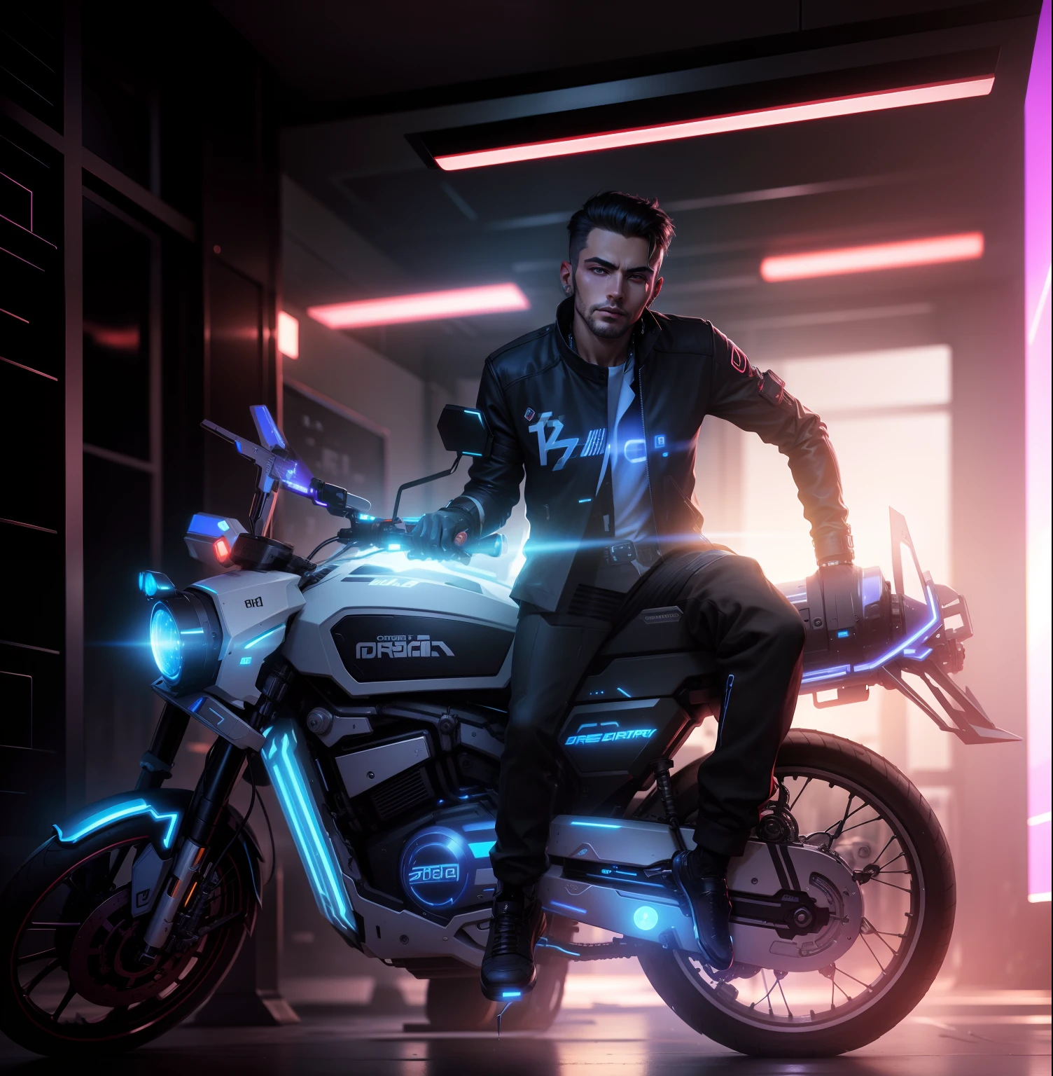 Cyber punk,8k,handsome, realistic