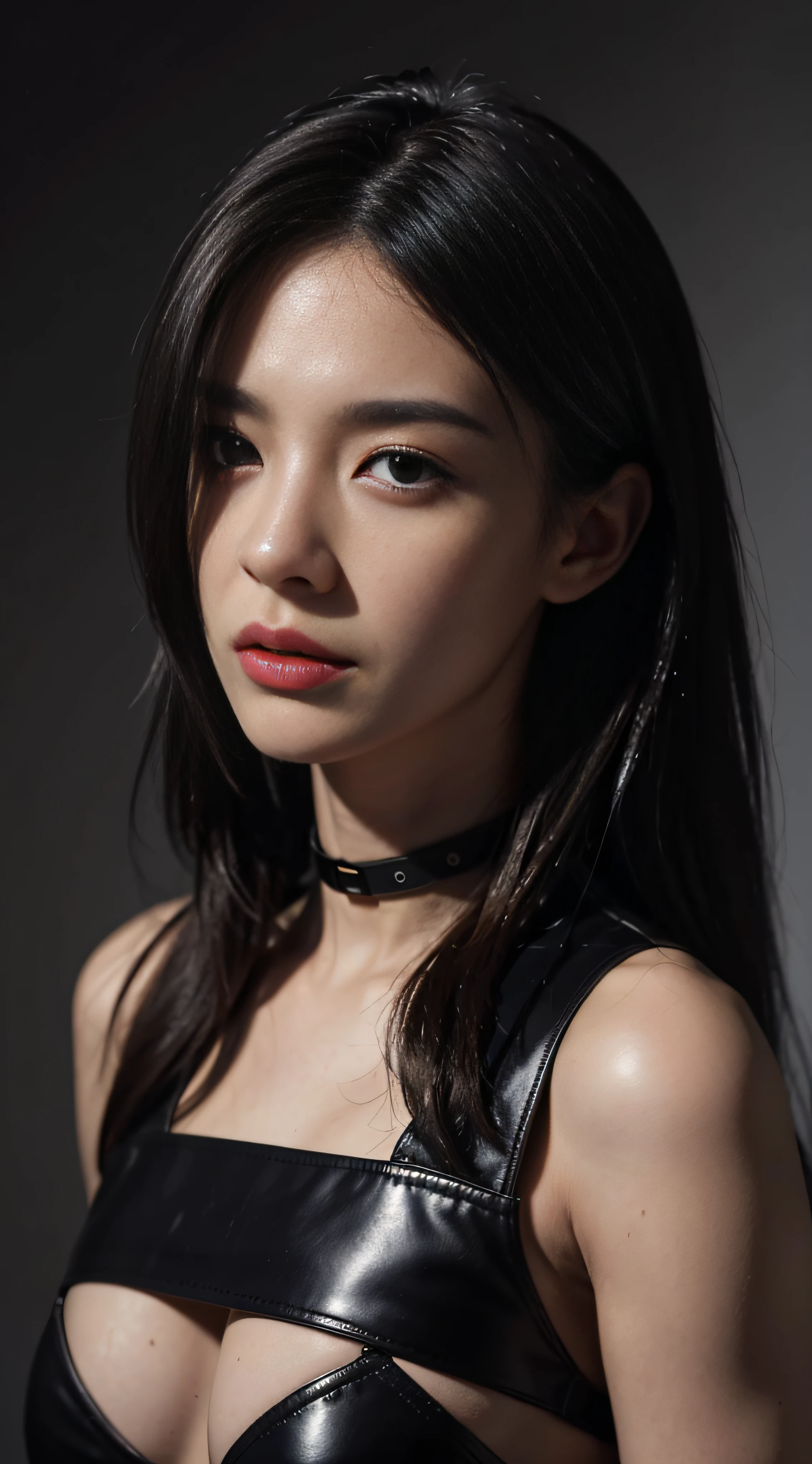 Angry Face, BDSM,slave,Rubber,Black Corset,Bondage,Collar,NSFW,((Best Quality, 8k, Masterpiece:1.3))), Crisp Focus: 1.2、(Layer Cut, Big:1.2),Beautiful Woman with Perfect Figure: 1.4、Slender Abs:1.2、Wet Body:1.5、Highly Detailed Face and Skin Texture、Detailed Eyes、Double Eyelids,Long Hair