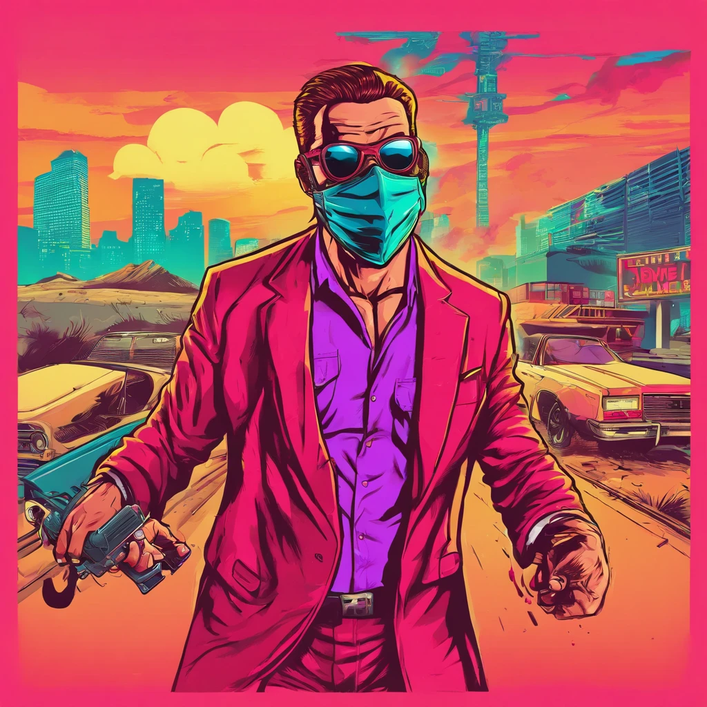 Man killer with mask
