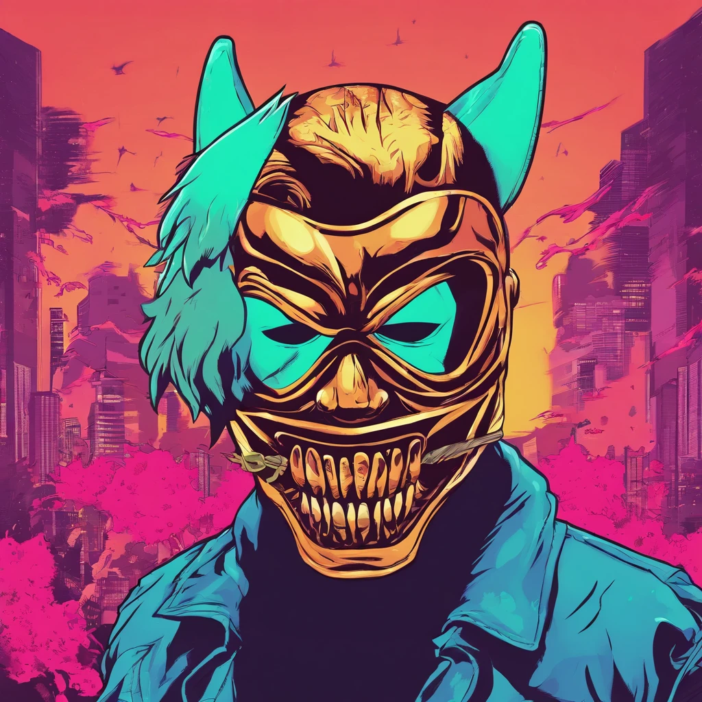 Man killer with mask