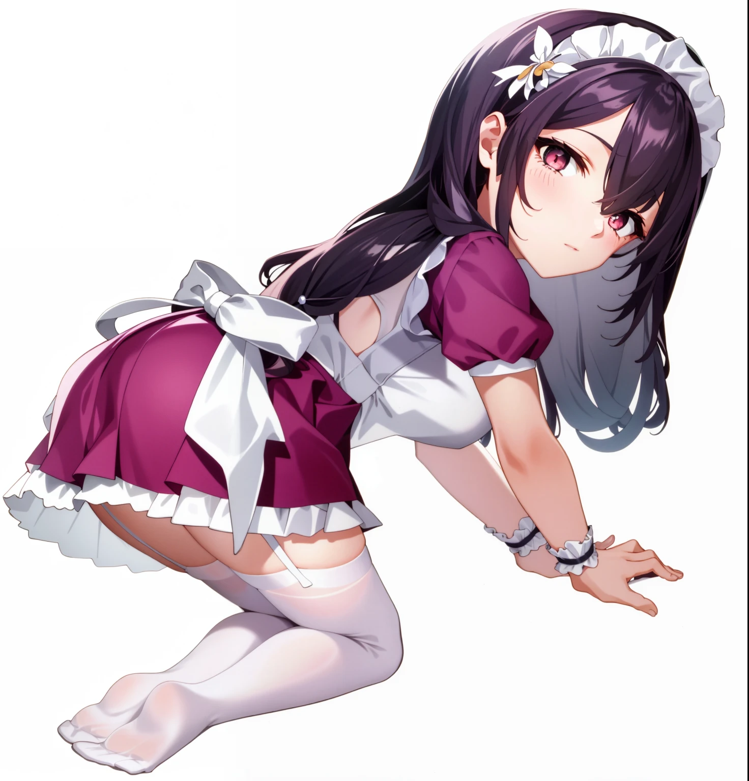Feminine girl in maid costume, gorgeous maid, Loli, Maid outfit, maid, Maid dress,