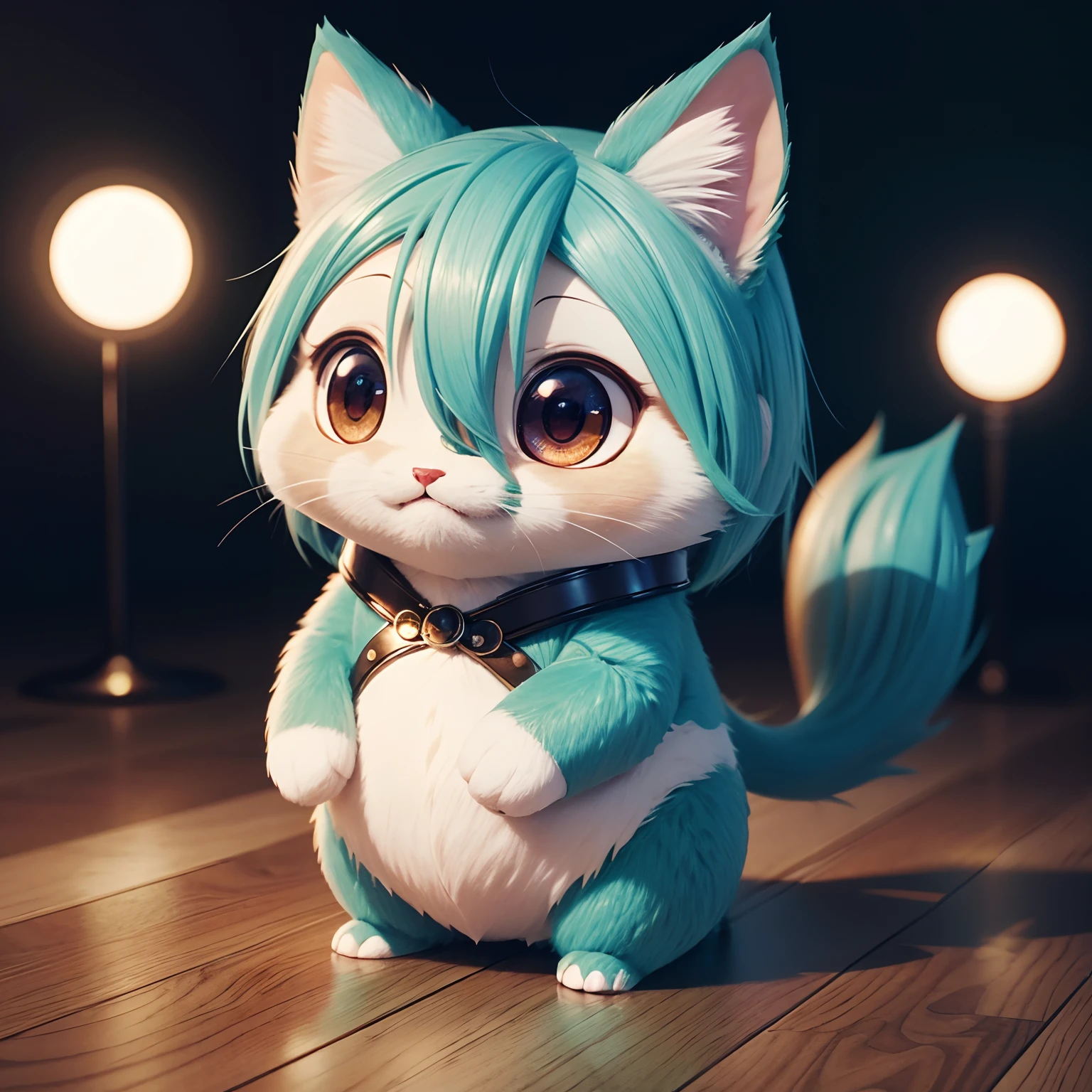 super high image, super detail, super high resolution, chibi, chibi animals, deformed, super cute imaginary and imaginary animals playing with each other, anime, manga, illustration, 3D, professional lighting