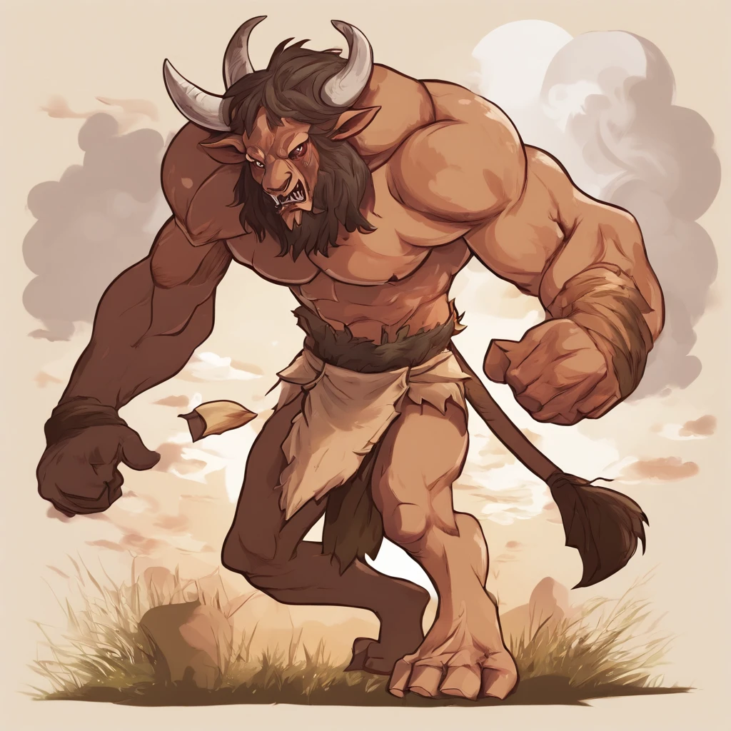 A black minotaur monster that fell to the ground，Painful expression，(The minotaur raised its head and roared into the sky:2)，funk，shudder，The current spreads around，Medieval landscape，Fantastical，4K，best qualtiy，primitive，（(Ultra-detailed and high-precision details))，Power Hero & Magic 3，Fantastical，The background is the canyon plain，The scene is impressive，(Struggling in pain:1.8),break one's heart，Pained and uncomfortable expressions