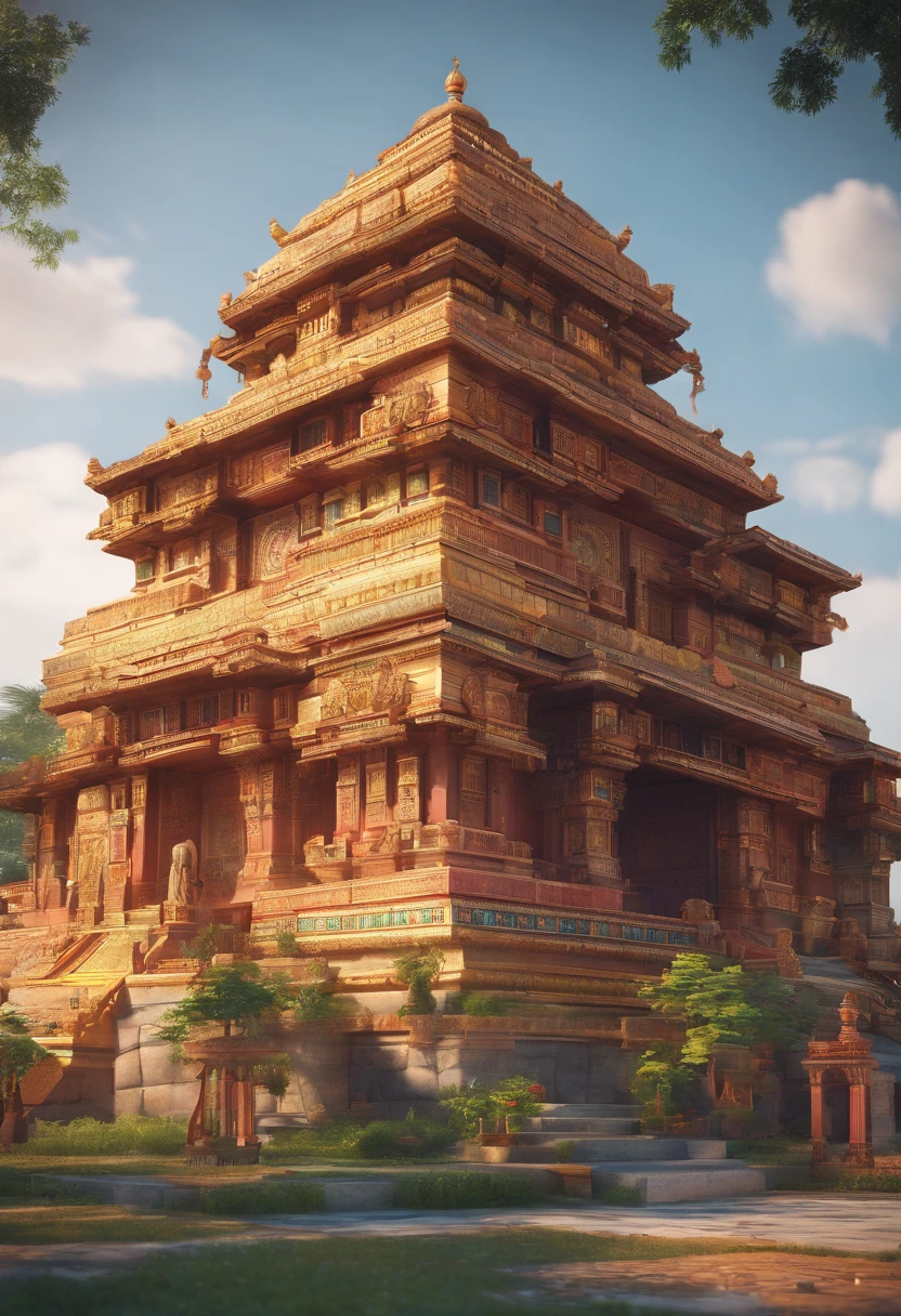 Of a old temple styles of hindu god