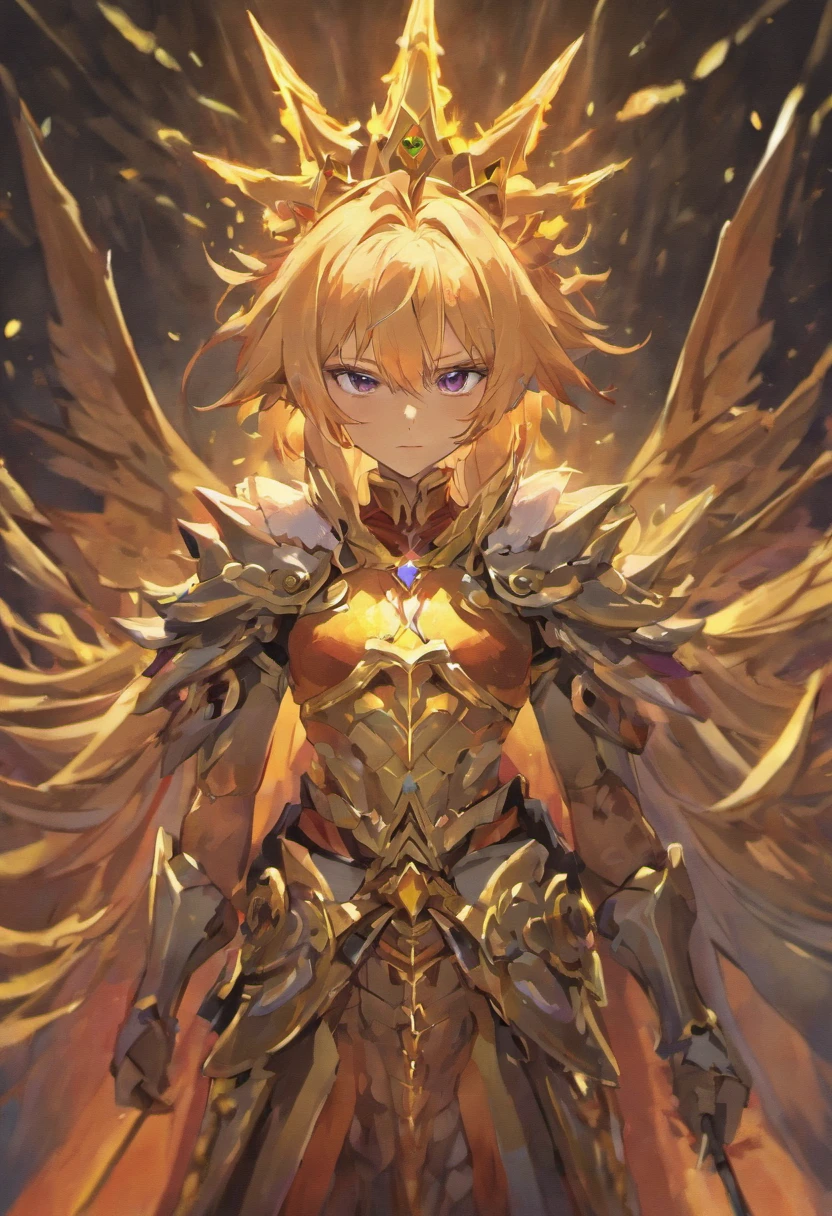 {best quality}, {{masterpiece}}, {highres}, extremely detailed male, solo, sharp focus, elf, warrior, {{{character{{{1 man}}}}}}, solo, standing, highres, very long purple hair, {{{{{masterpiece character design reference sheet}}}}}, looking at viewer, spike armour, crown