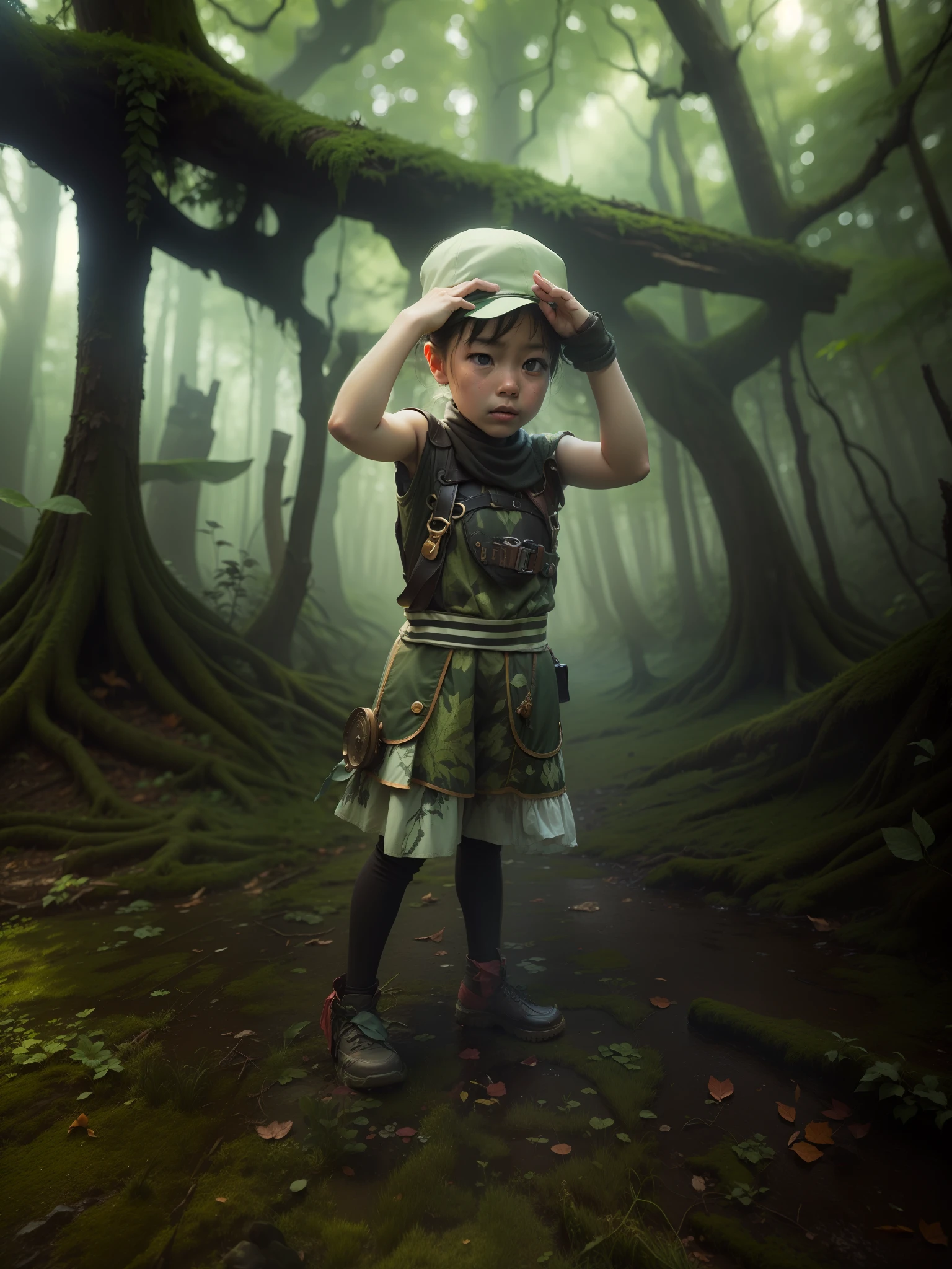 Change background dark forest colourfull