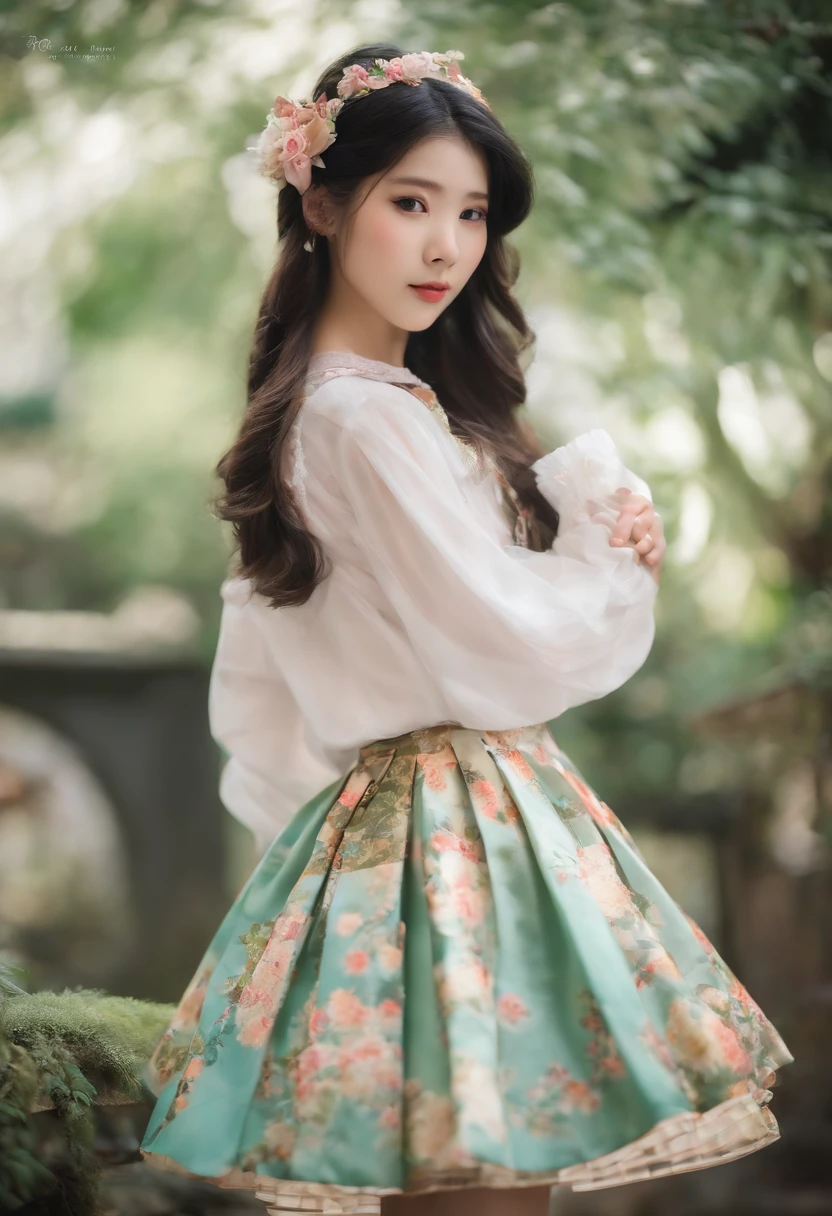 Q version，quadratic element，Japanese style，teens girl，is shy，Lolita skirt