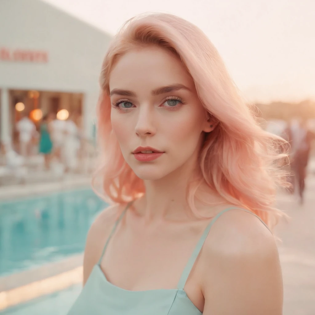 Market, neopop, pastel colors, by jimmy marble, portrait
