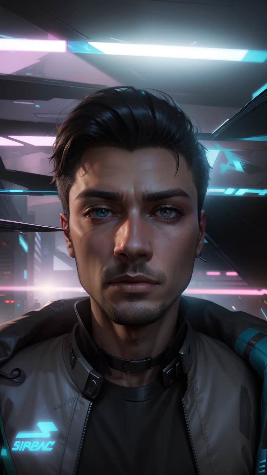 Change background cyberpunk handsome boy, realistic face, 8k, ultra realistic,