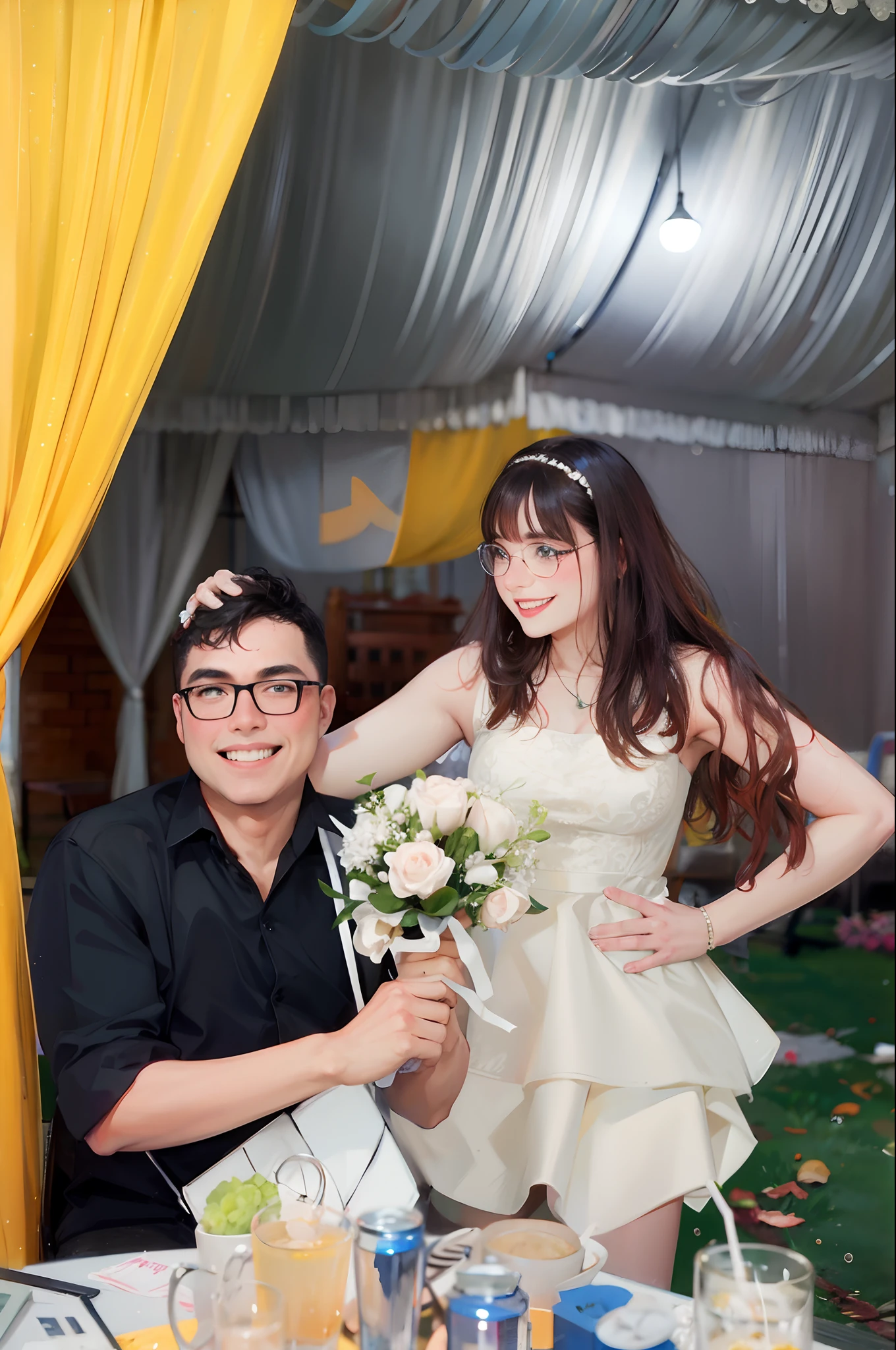 Handsome boy, beautiful girl, couple