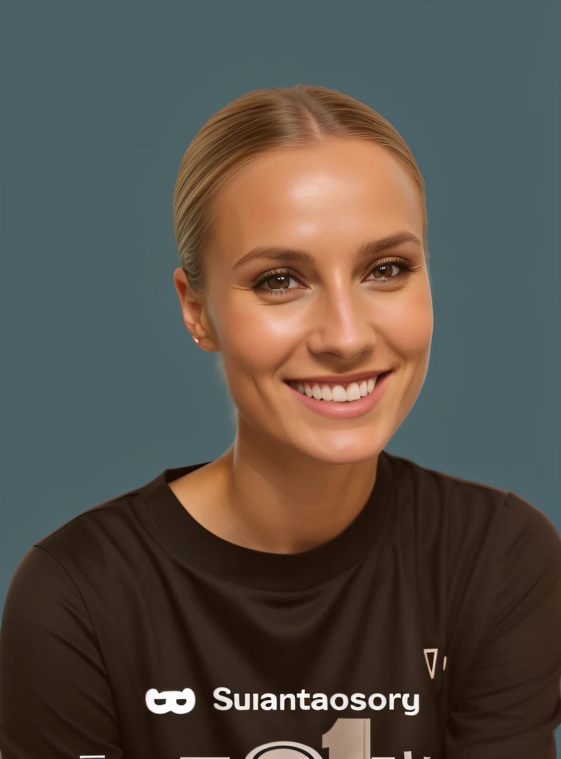 smiling woman with a black shirt and a brown shirt, nina tryggvadottir, daniela uhlig, magdalena andersson, aleksandra waliszewska, viktoria gavrilenko, inspired by Ulrika Pasch, annato finnstark, kirsi salonen, lindsay adler, johannen voss, karolina cummings