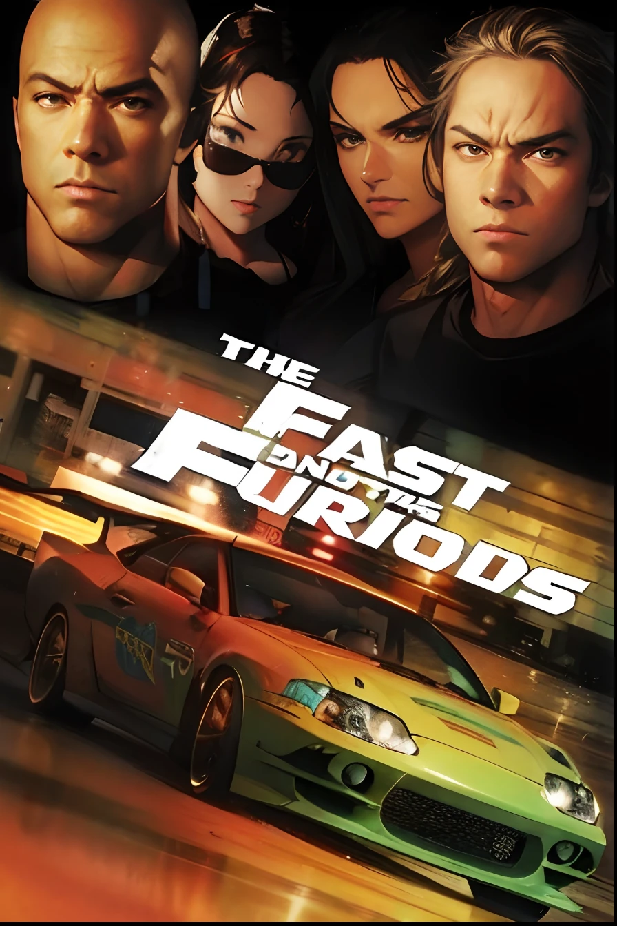 Fast and Furious in anime style