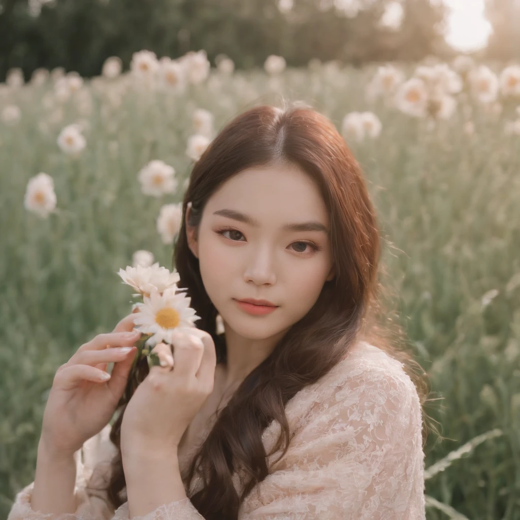 Market, neopop Meadows, in the style of kawaii aesthetic, helios 44-2 58mm f/2, asian-inspired, soft yet vibrant