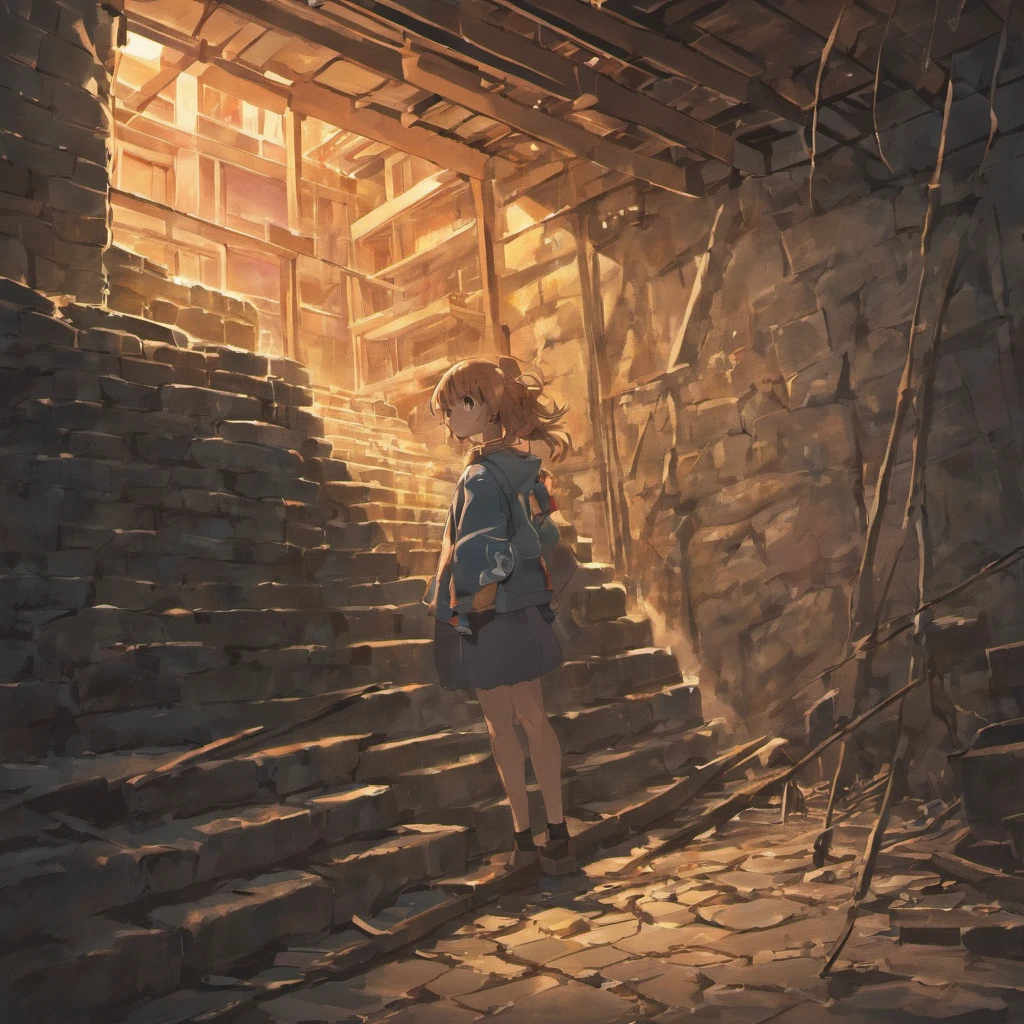 An old basement in the open air, exuding bad energy through the cracks.