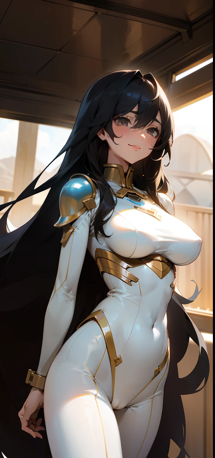 1Female，35 years old，A MILF，熟妇，Huge ceiling，long legs，big breasts thin waist， solo，（Background with：A desert） She has long black hair，Stand in a carriage，sweat profusely，soaked all over her body ，seen from the front，straight hair，mostly cloudy sky，（（（tmasterpiece），（Very detailed CG unit 8k wallpaper），best quality，kinematic lighting，detailed background，beautiful detailed eyes，bright pupils，black eyes，（Very thin and beautiful），（Beautiful and detailed eye description），Ultra - Detailed，tmasterpiece，）），facing the camera，A high resolution，Ultra - Detailed），revealing breasts，Only genitalia，bulge，legs are open， Sexy servant，camel toes，flushed complexion，smile，Desire for dissatisfaction，Facade，The astronaut，（Wearing：sexyAstronautSuit，armor，）