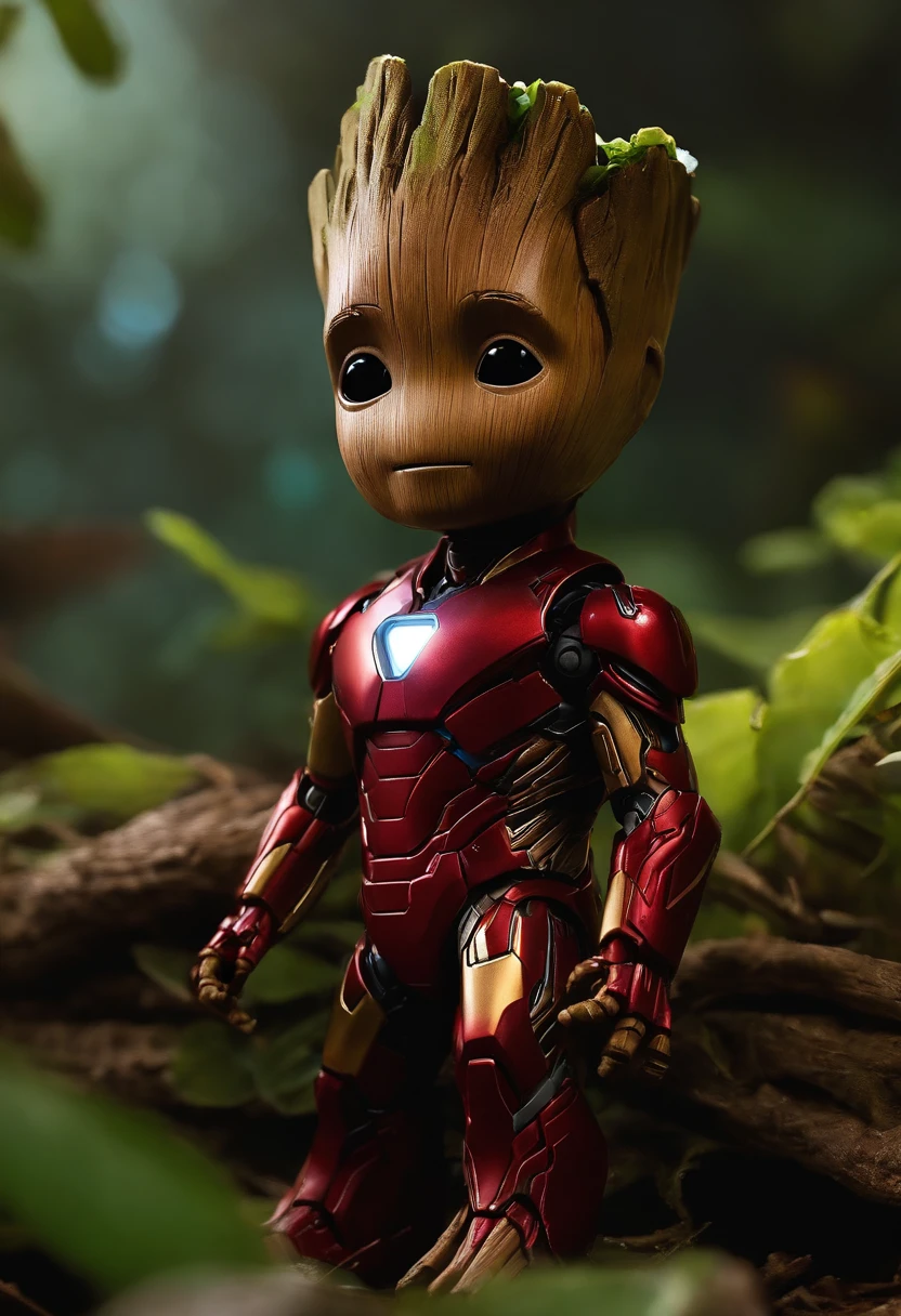 BABY GROOT WITH BABY IRONMAN