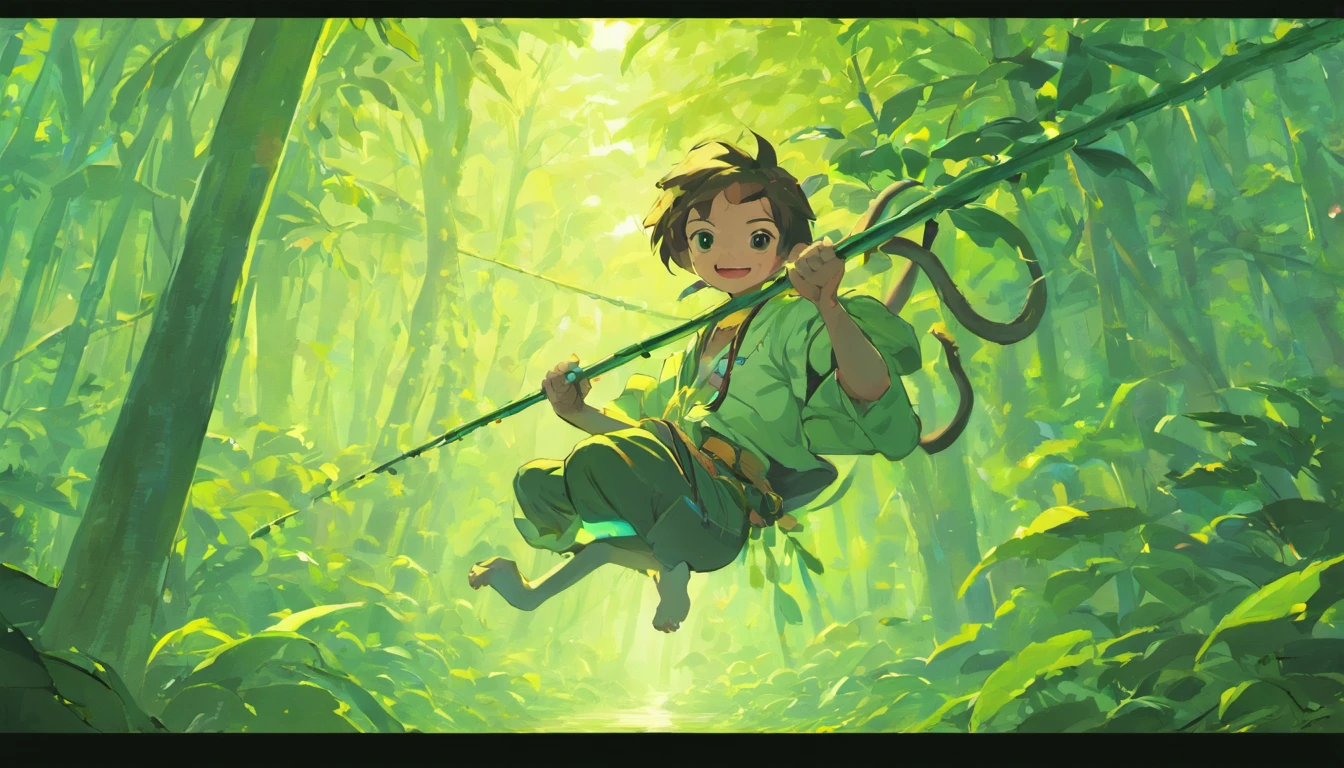 （bellow）（Turn into a monkey）（Fly into a primeval forest）（Swinging vines）（Chuangfei passes by a monkey eating bananas）（bellow）（Turn into a monkey）（Fly into a primeval forest）（Swinging vines）（Chuangfei passes by a monkey eating bananas）（bellow）（Turn into a monkey）（Fly into the primeval forest to swing the vines）