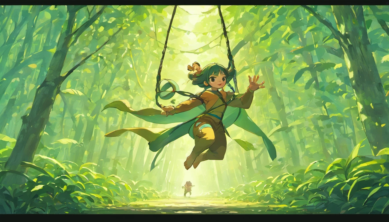 （bellow）（Turn into a monkey）（Fly into a primeval forest）（Swinging vines）（Chuangfei passes by a monkey eating bananas）（bellow）（Turn into a monkey）（Fly into a primeval forest）（Swinging vines）（Chuangfei passes by a monkey eating bananas）（bellow）（Turn into a monkey）（Fly into the primeval forest to swing the vines）