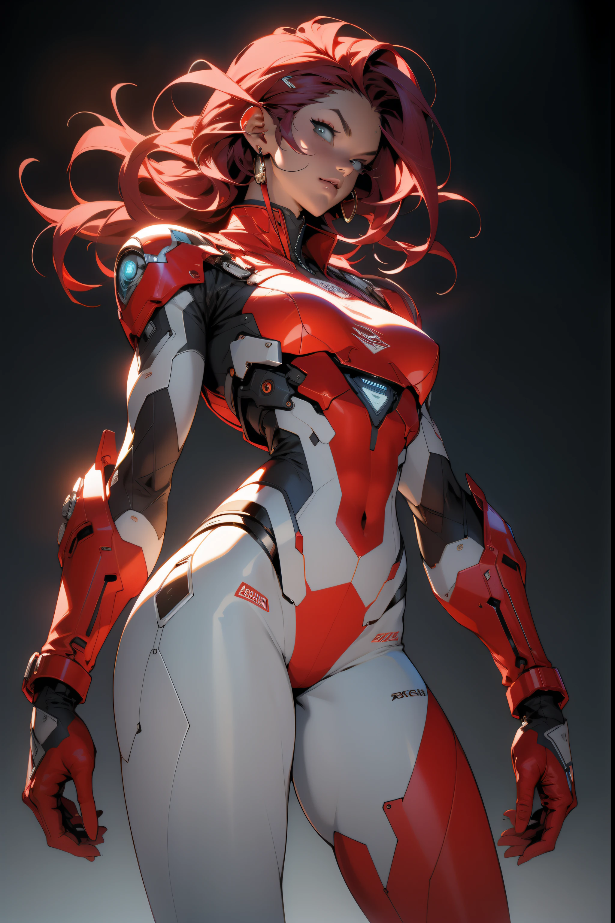 (((adult woman))), ((Best quality)), ((masterpiece)), (detailed: 1.4), (Absurd), 35-year-old muscular adult woman warrior with micro thong in the style of Simon Bisley, perfect body, bare thighs, neckline, large breasts, red 2-piece outfit, almost naked, long white hair, tattoo on the arms, cybernetic hand, pastel, centered, scale to fit the dimensions, HDR (High Dynamic Range), Ray Tracing,NVIDIA RTX,Super-Resolution,Unreal 5,Subsurface Dispersion, PBR Texture, Post-processing, Anisotropic Filtering, Depth of field, Maximum clarity and sharpness, Multilayer textures, Albedo and specular maps, Surface shading, Accurate simulation of light-material interaction, Perfect proportions, Octane Render, Two-tone lighting, Wide aperture, Low ISO, White balance, Rule of thirds, 8K RAW