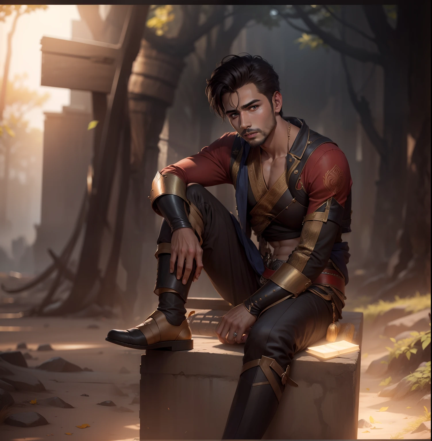 Chenge background, sunris, handsome boy, realistic face, 8k,ultra realistic