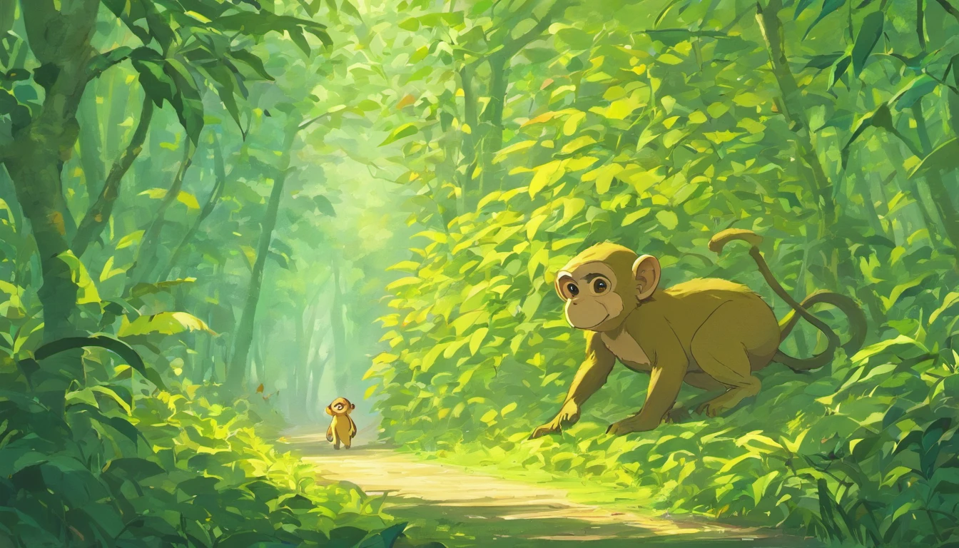 （bellow）（Turn into a monkey）（Fly into a primeval forest）（Swinging vines）（Chuangfei passes by a monkey eating bananas）（bellow）（Turn into a monkey）（Fly into a primeval forest）（Swinging vines）（Chuangfei passes by a monkey eating bananas）（bellow）（Turn into a monkey）（Fly into the primeval forest to swing the vines）
