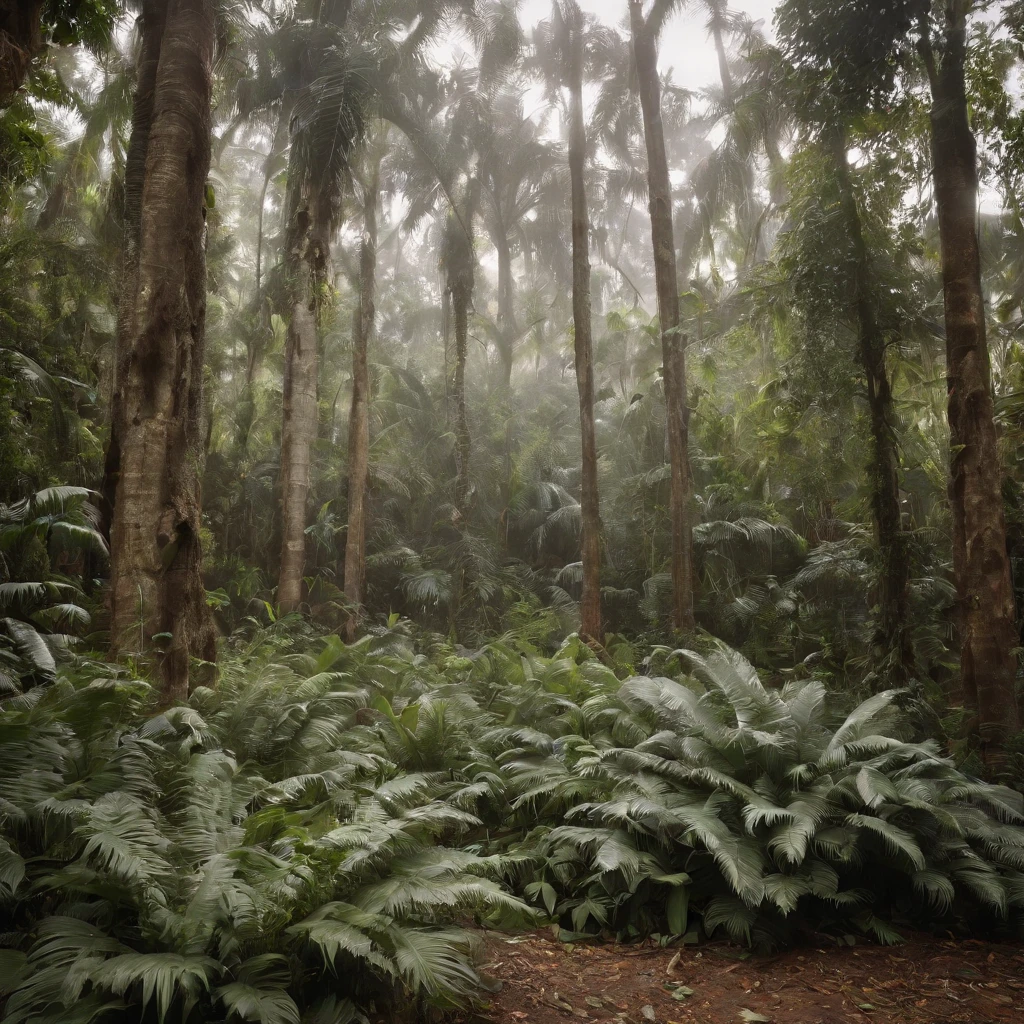 Jungle, in the style of dark orange and light gray, transcendental dreaming, hasselblad h6d-400c, contemporary african art, backlit photography, photo taken with provia, emotional expressionism