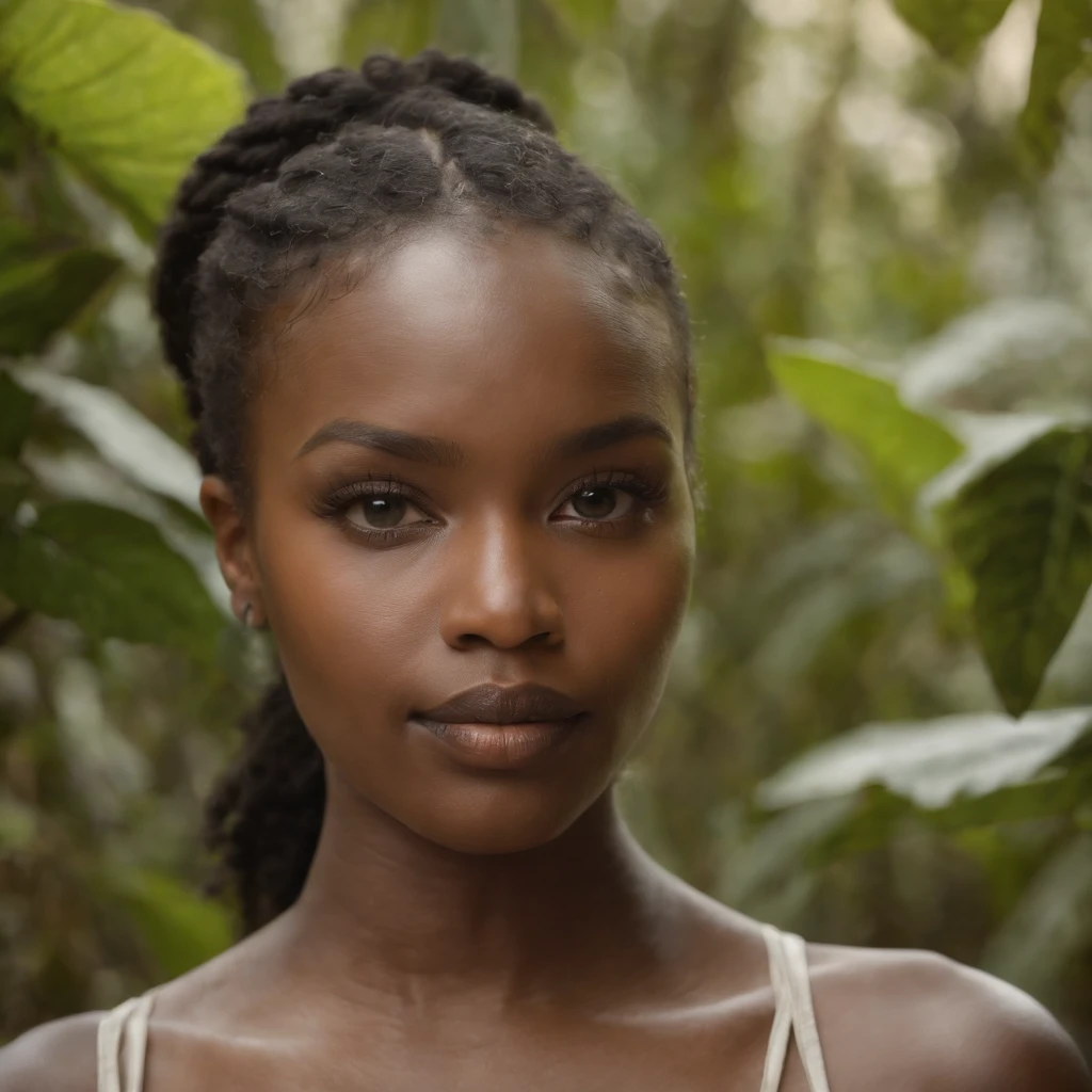 Jungle, in the style of dark orange and light gray, transcendental dreaming, hasselblad h6d-400c, contemporary african art, backlit photography, photo taken with provia, emotional expressionism
