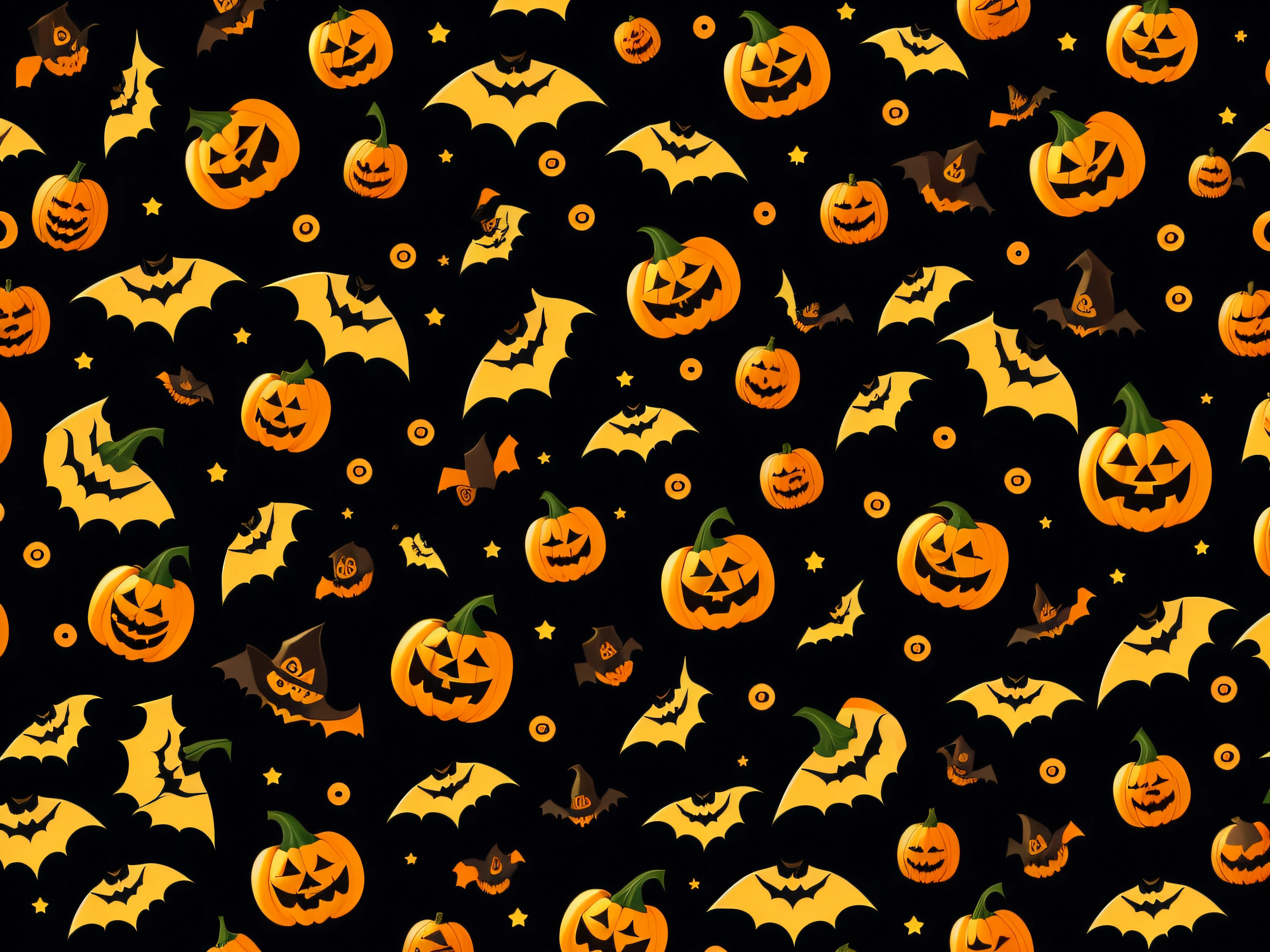 halloween theme，Halloween background，Theme，Flat Halloween pattern design，vector design