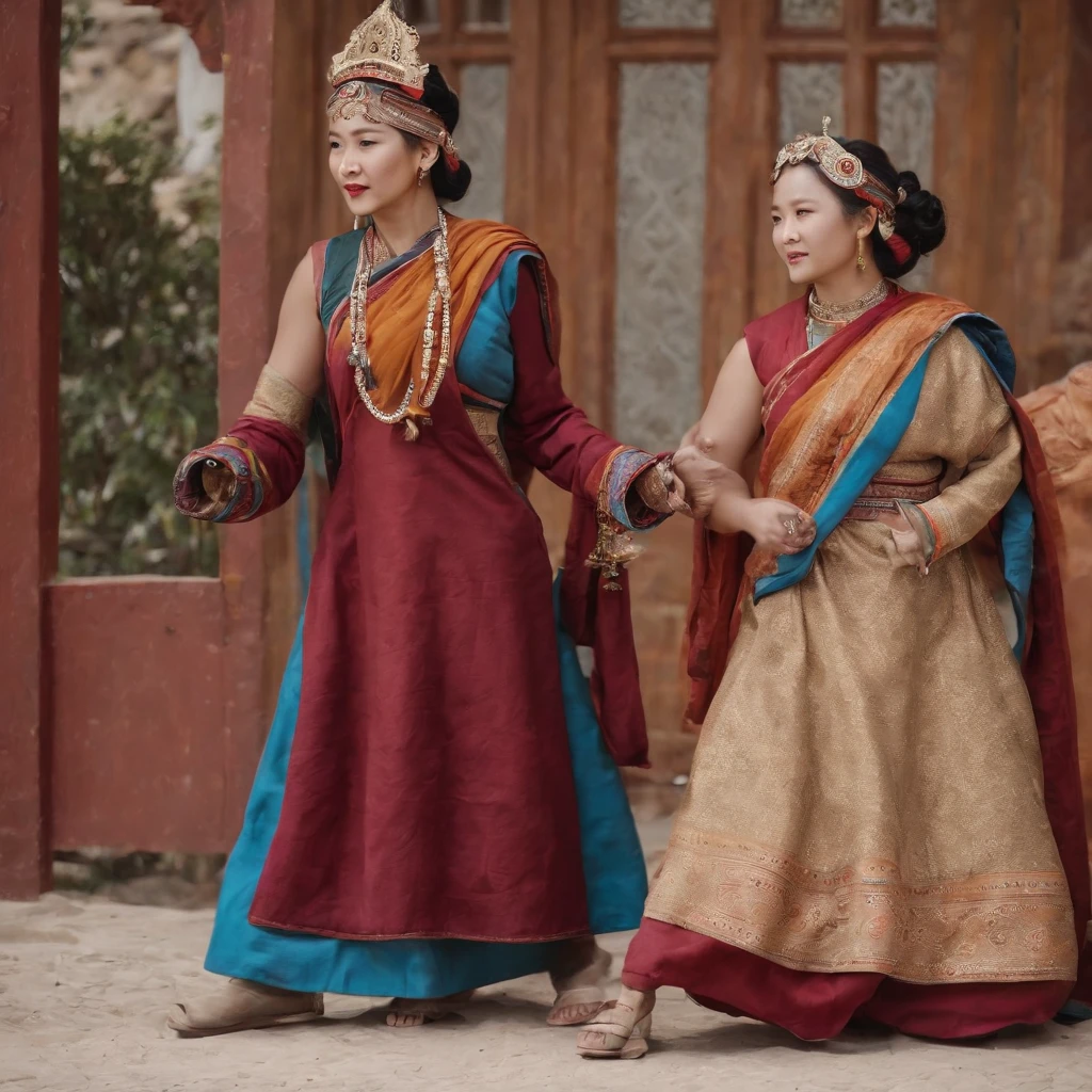 (tmasterpiece,best qualtiy,realisticlying:1.37),(Complex and sophisticated,Highly detailed skin and face),(1girll),独奏,standing on your feet,a beauty girl,Tibetan clothing,Colorful costumes, Fleece collar, Padded collar,High-end Tibetan clothing,Cumbersome Tibetan costume design,Warm clothing,Winter clothing,Appearance Yang Chaoran,Rounded face shape,Gorgeous Tibetan costumes,Cumbersome Tibetan necklace,Cumbersome Tibetan headdress,Colored headband,cinematic pastel lighting,8k wallpaper,Solidarity,art stations,