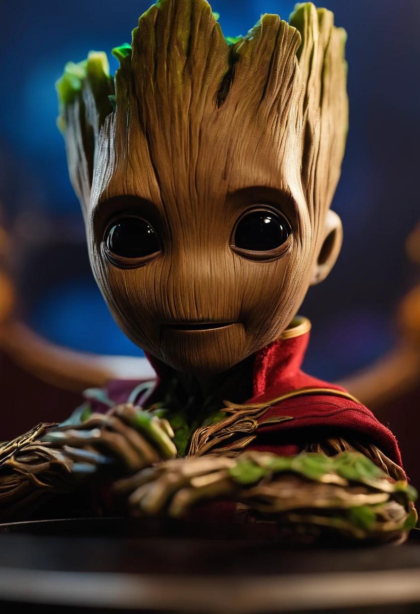 BABY GROOT IN SUITE OF DR STRANGE