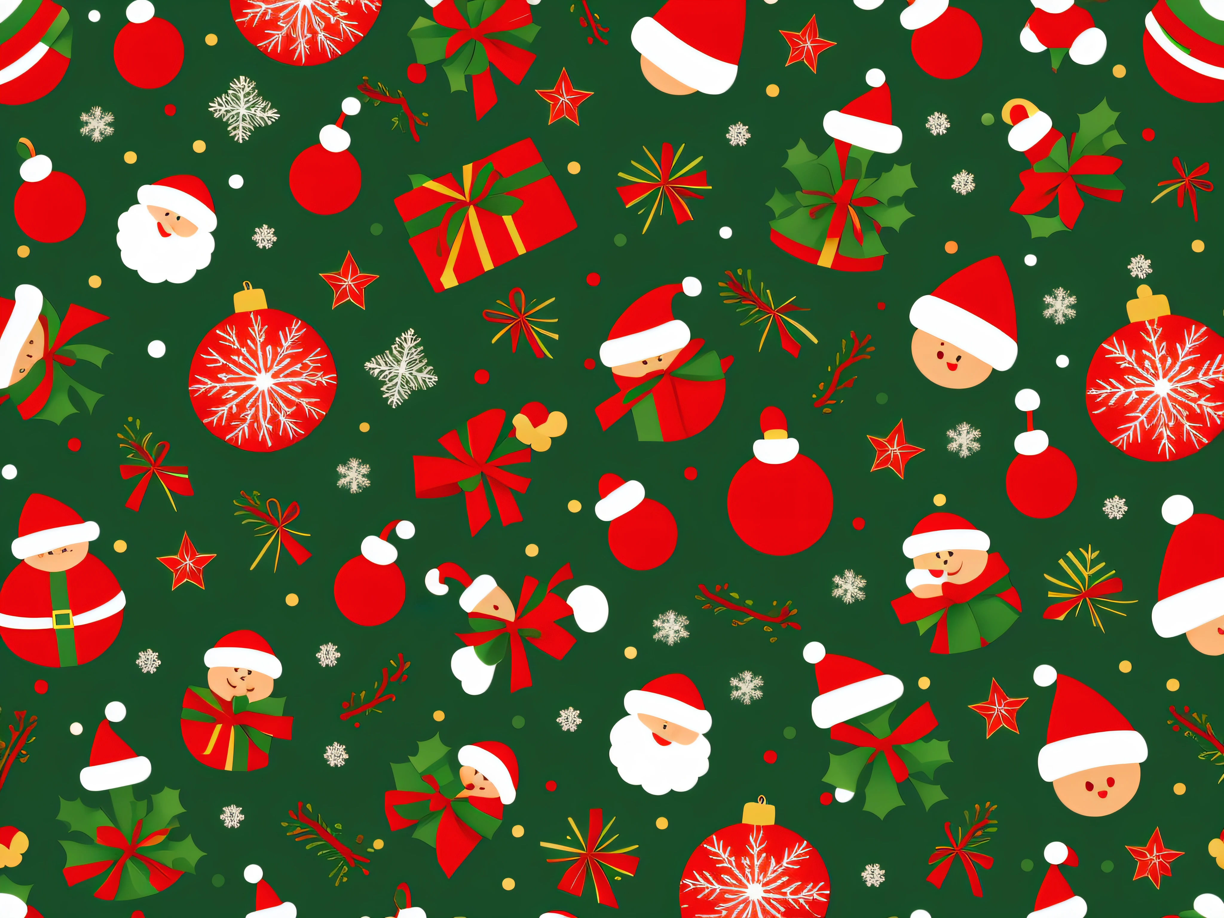 Christmas theme，Christmas background，Theme，Flat Christmas pattern design，vector design